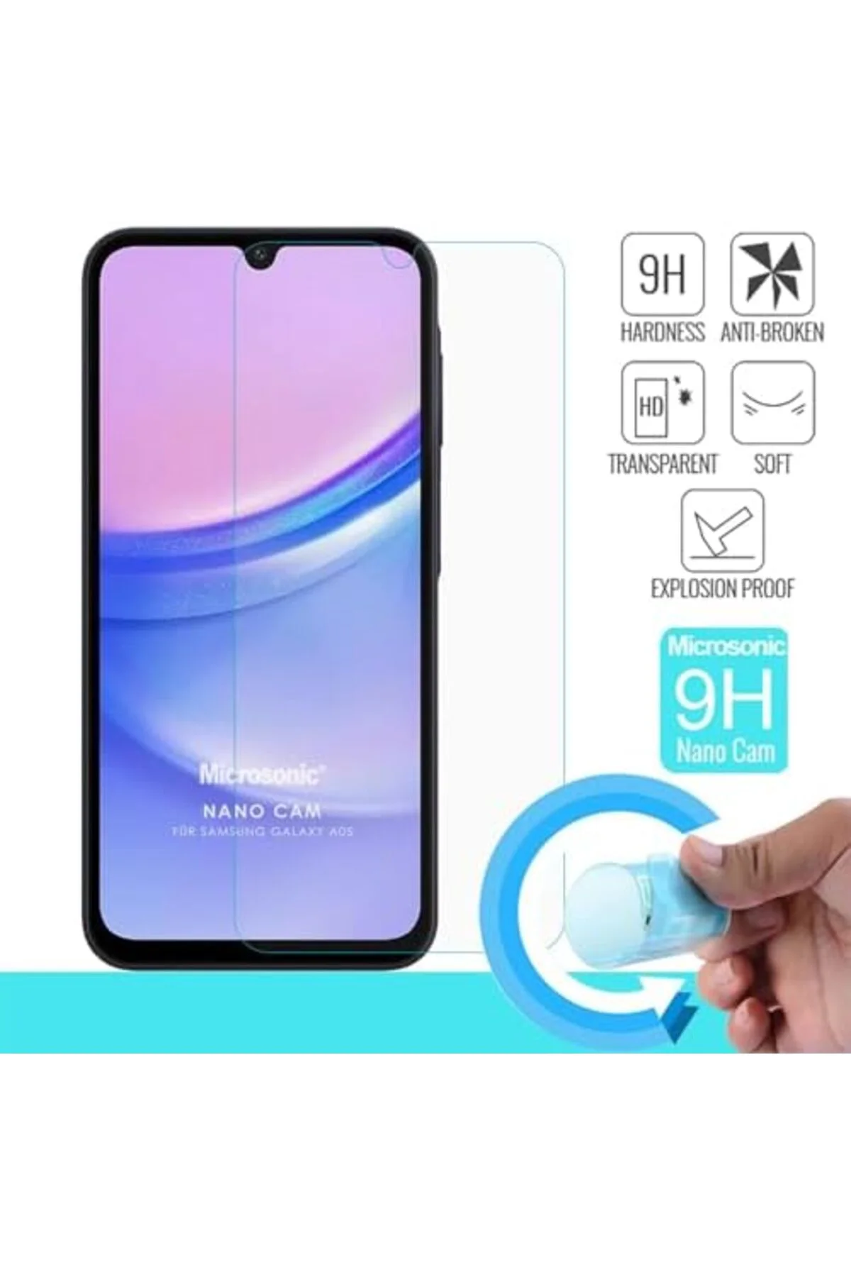 LuxShoping Galaxy A06 Glass Cam Ekran Koruyucu [Galaxy A06 ile Uy LuxShoping Galaxy A06 Glass Cam Ekran Koruyucu [Galaxy A06 ile Uy