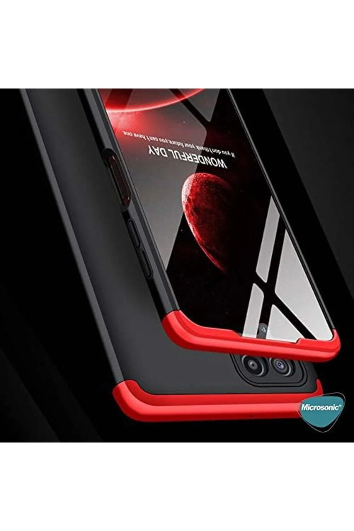 LuxShoping Galaxy M32 4G için Kılıf Double Dip 360 Protective Siy LuxShoping Galaxy M32 4G için Kılıf Double Dip 360 Protective Siy