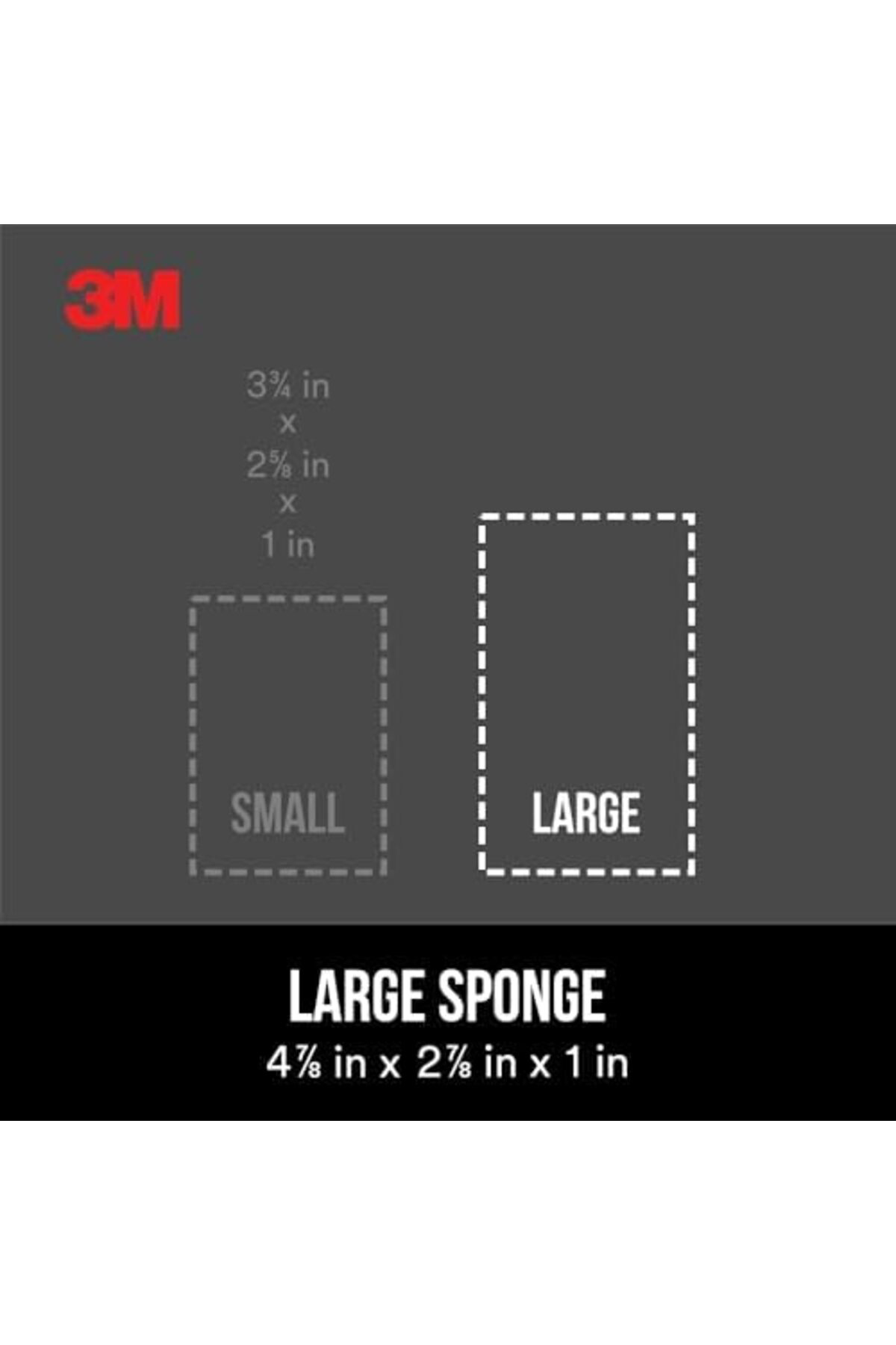 LuxShoping Geniş Alan Alçıpan Zımpara Süngeri, 4.9 "x 2.9" x 1",