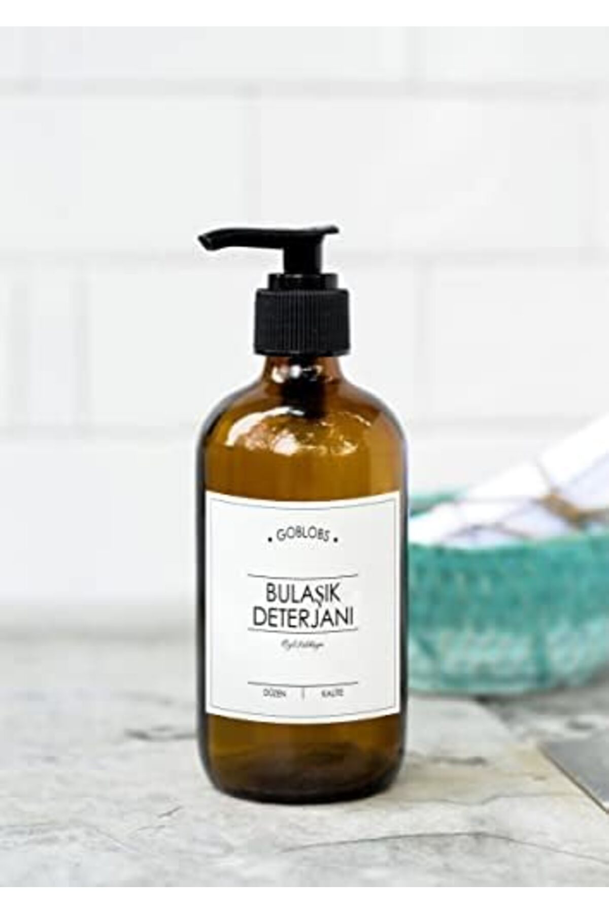 LuxShoping GO BLOBS 500ml Kahverengi Cam Şişe Bulaşık Deterjanı B