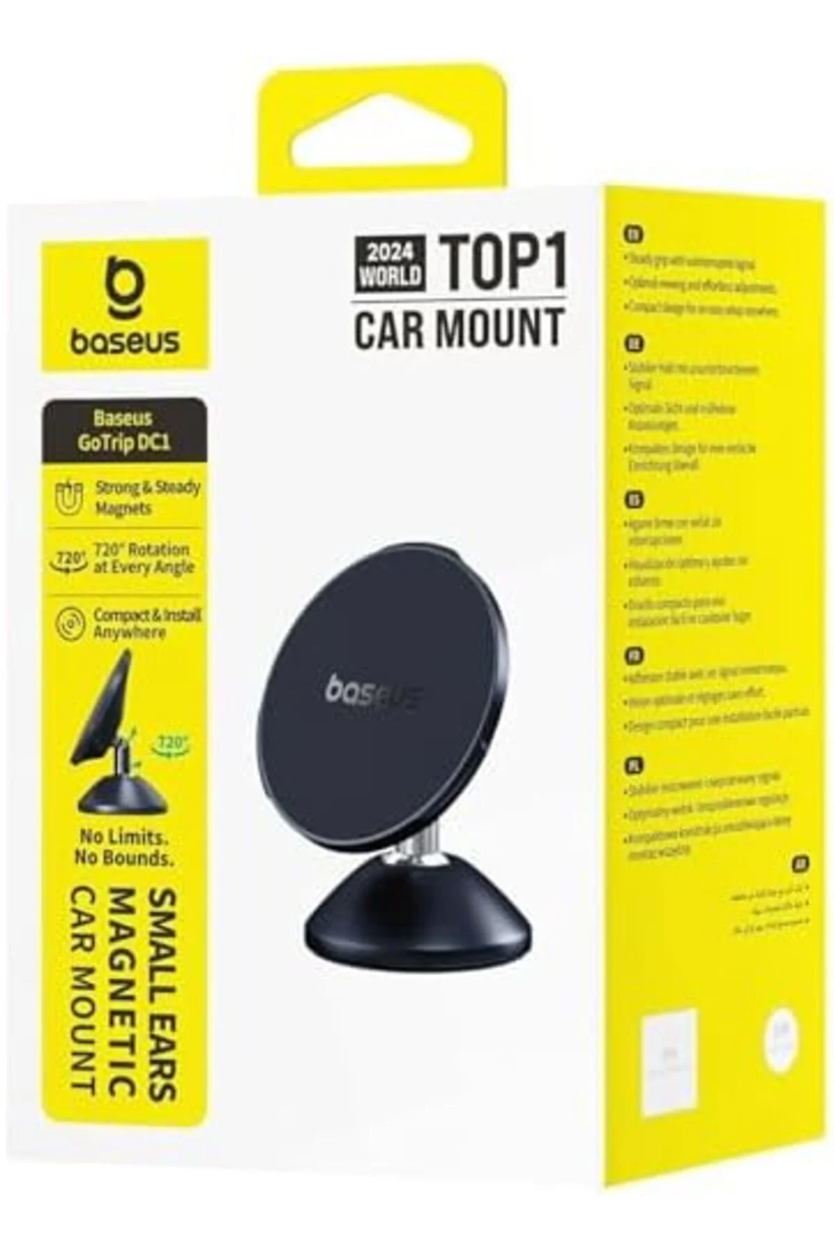 LuxShoping GoTrip DC1 Manyetik Araç Standı Siyah 1142128