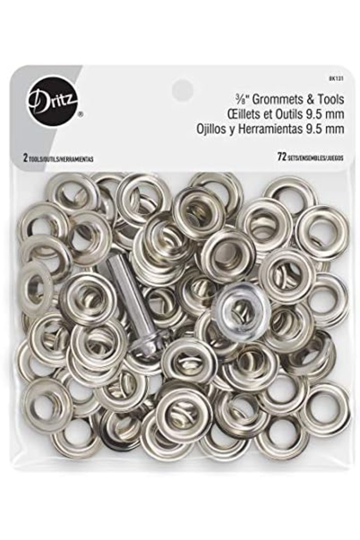 LuxShoping Halkalar 3/8" Nikel Halkalar ve Alet Bağlantı Elemanla