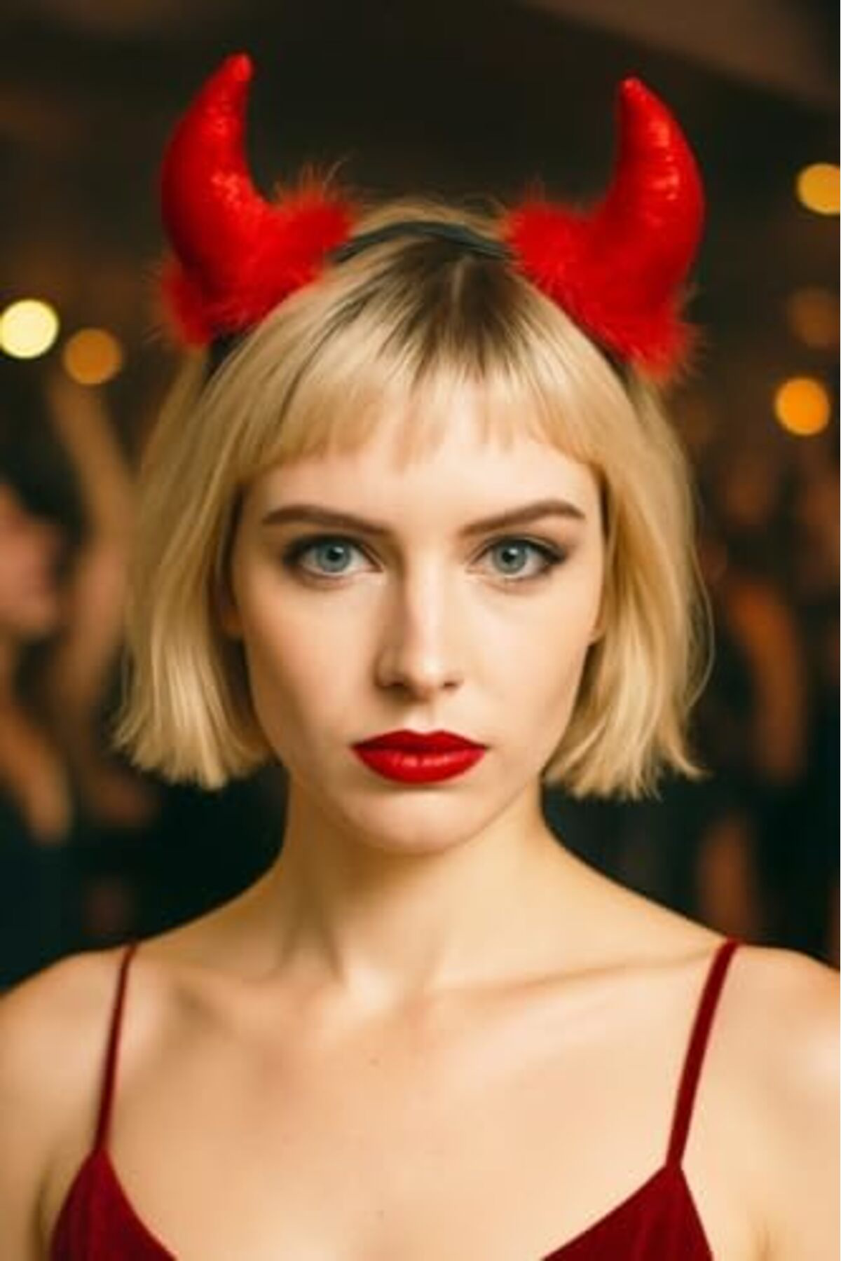 LuxShoping Halloween Tac Boynoz Kırmızı 1142128