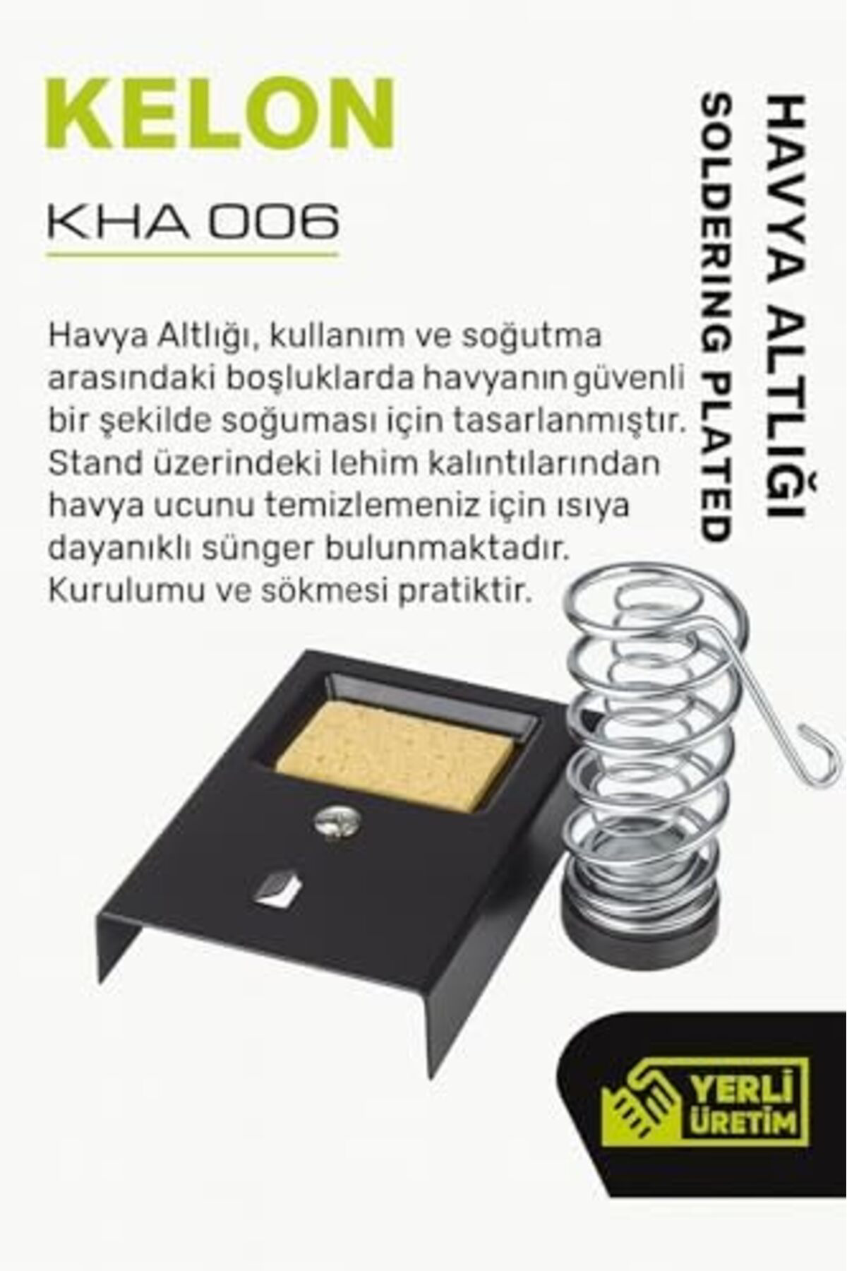 LuxShoping Havya Altlığı, Lehim Sehpası, Metal Tabanlı, Stabil, S