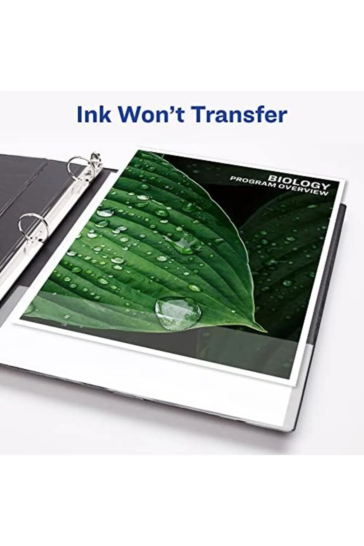 LuxShoping Heavy-Duty View 3 halkalı defter, 3,8 cm, One EZD halk