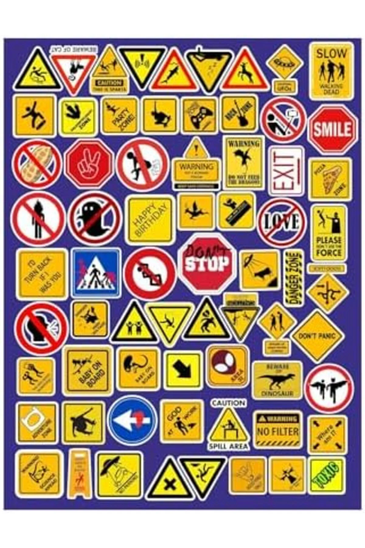 LuxShoping Hilarious Road Signs Eğlenceli Yol Işaretleri Telefon 