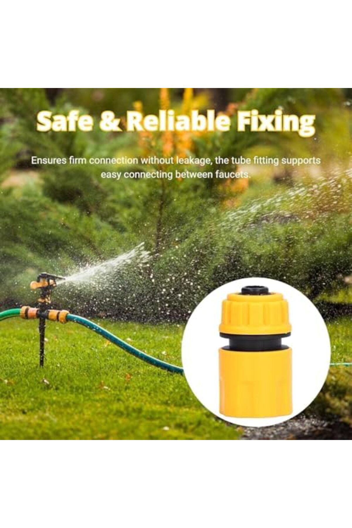LuxShoping Hortum bağlantısı, 6 adet 1/2 inç hortum için hızlı ba