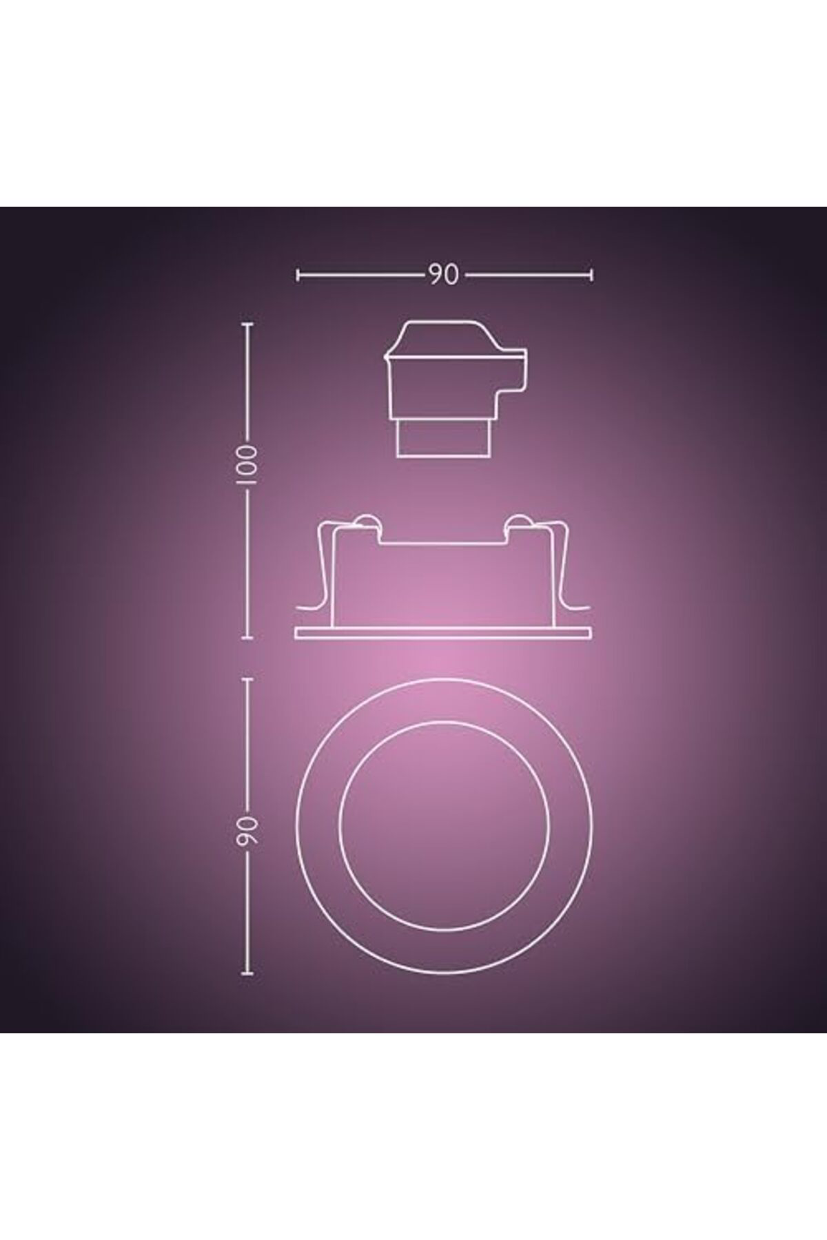 LuxShoping Hue Centura Akıllı Gömme Spot 1x4.2W (Alüminyum) 11421