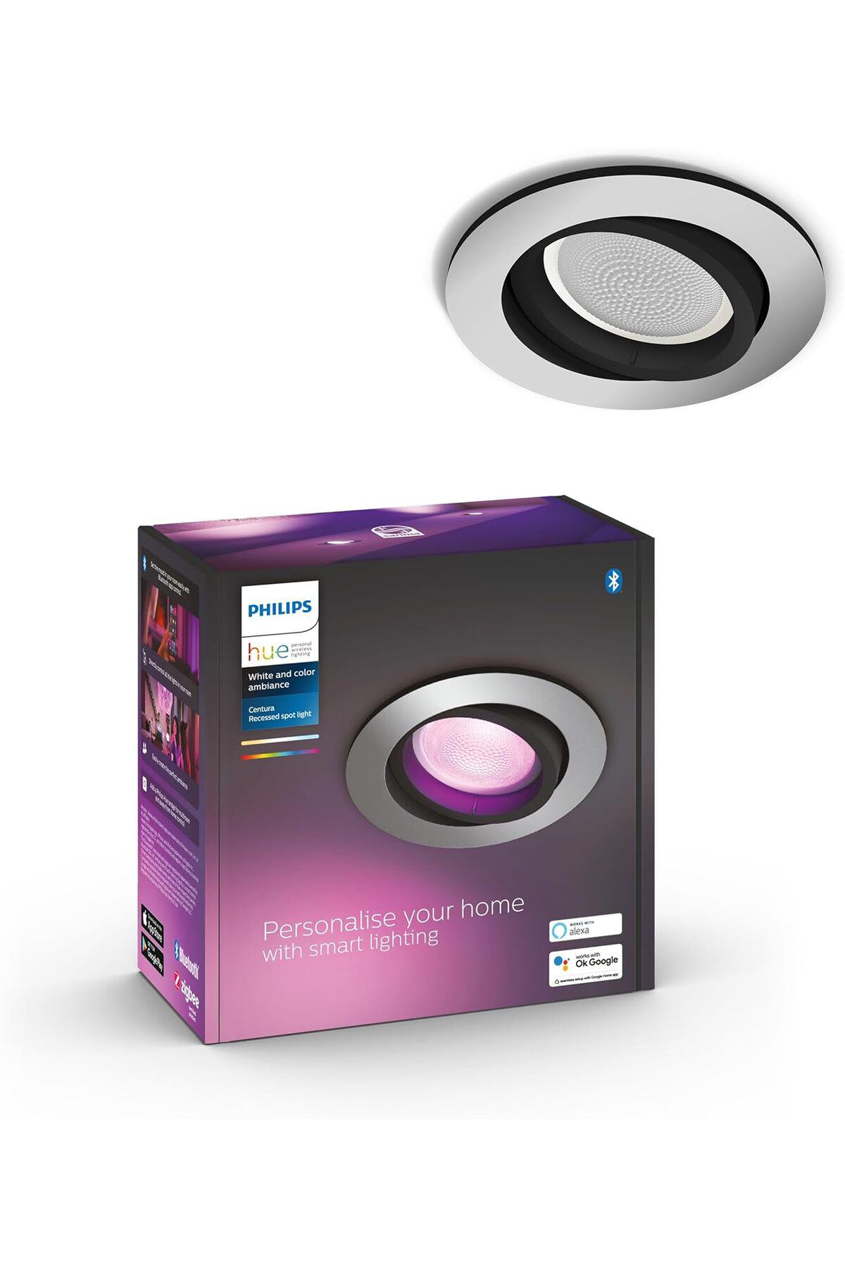 LuxShoping Hue Centura Akıllı Gömme Spot 1x4.2W (Alüminyum) 11421