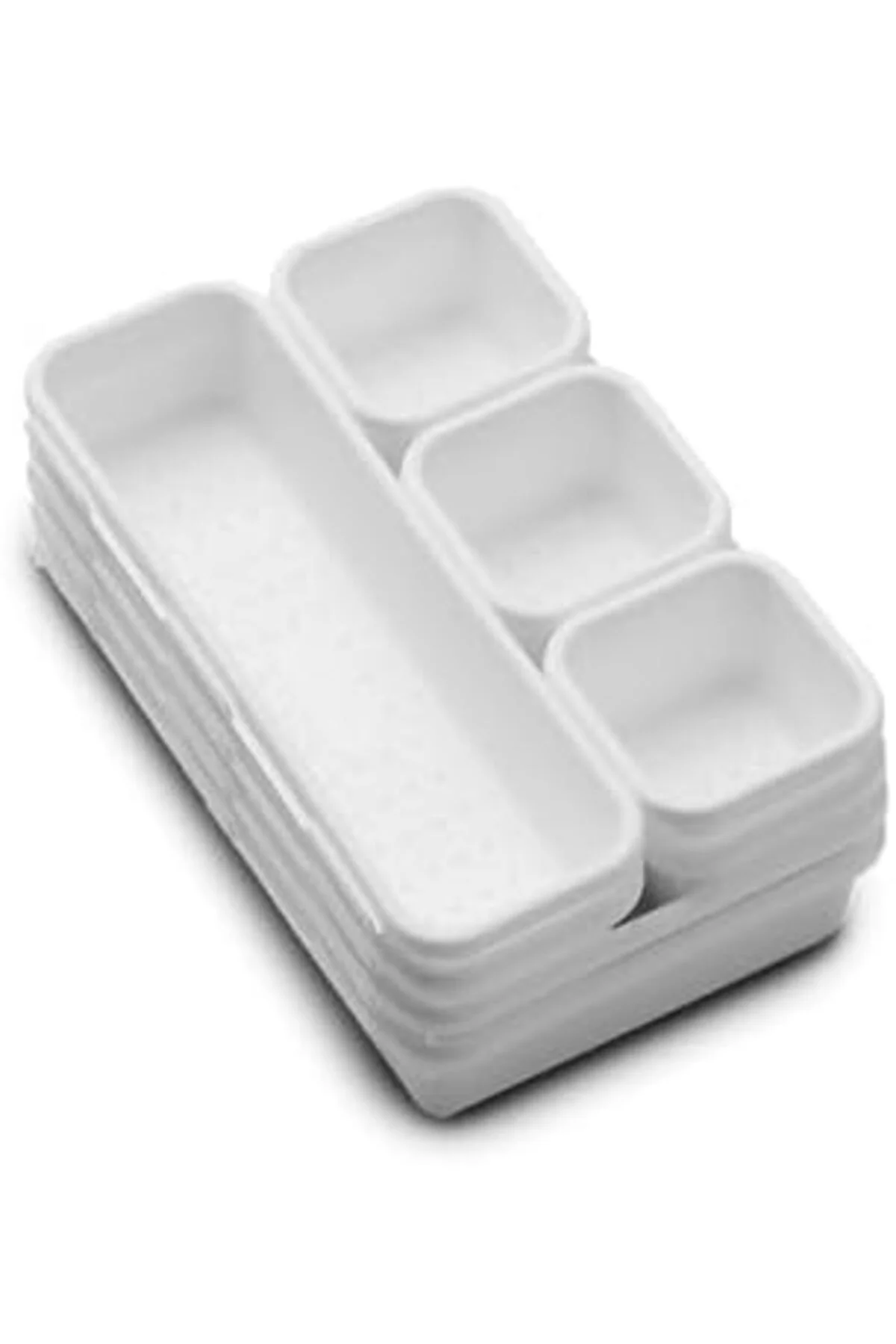 LuxShoping Interlocking 8 çekmece eklentisi, beyaz, birbirine geç