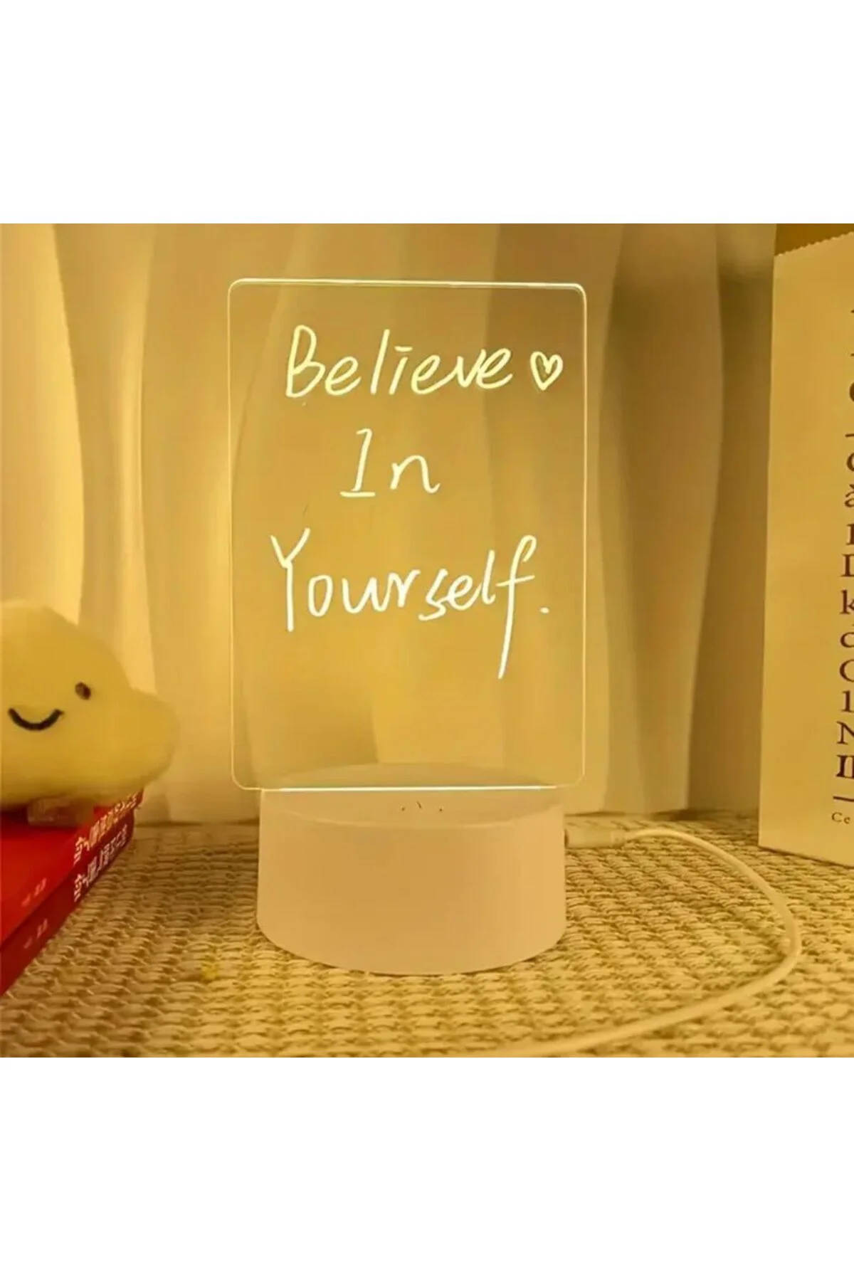 LuxShoping Işıklı Not Tahtası USB ile Çalışan Mesaj Panosu Gece L