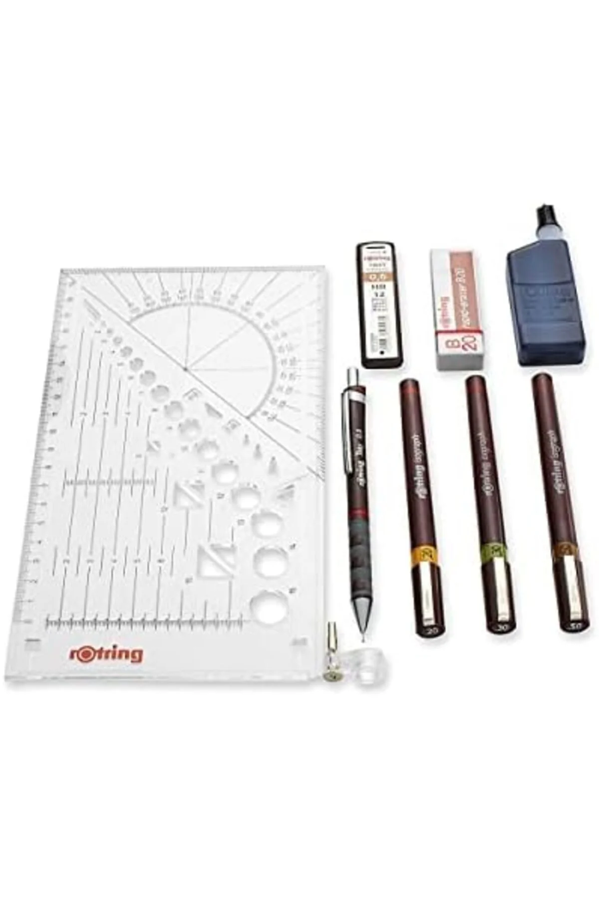 LuxShoping Isograph College Teknik Çizim Seti, 3 Adet Teknik Çizi