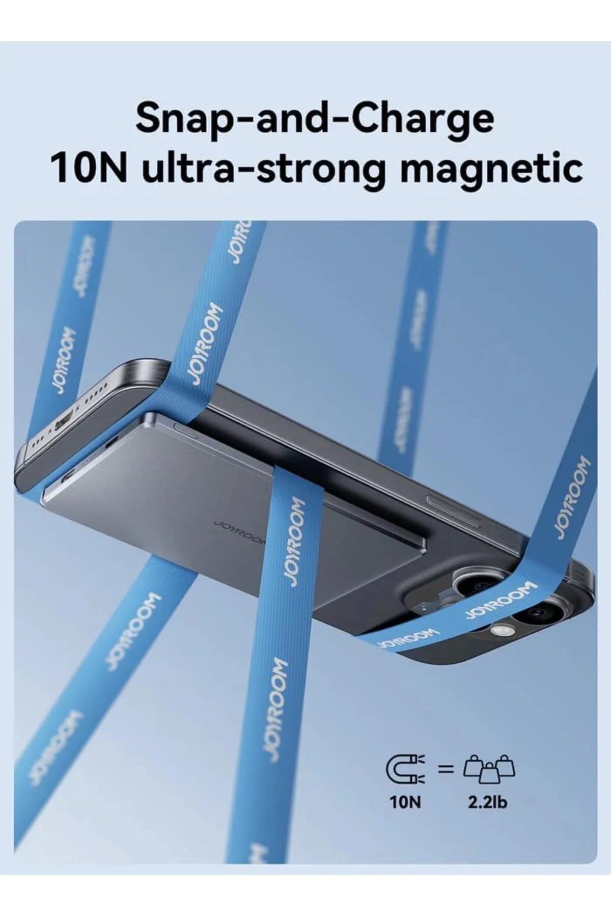 LuxShoping JR-PBM08 20W 5000mAh Ultra İnce Metal Manyetik Kablosu