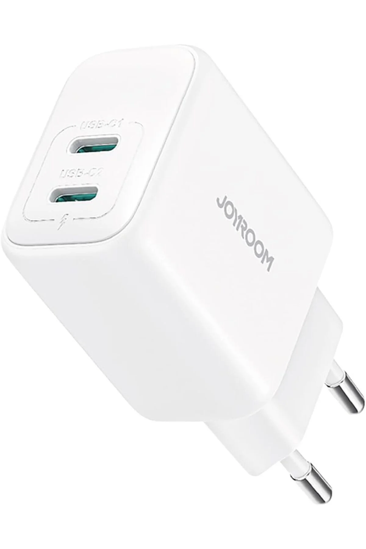 LuxShoping JR-TCF12 Hızlı Şarj Cihazı 20W Çift Port 2C Beyaz Stan