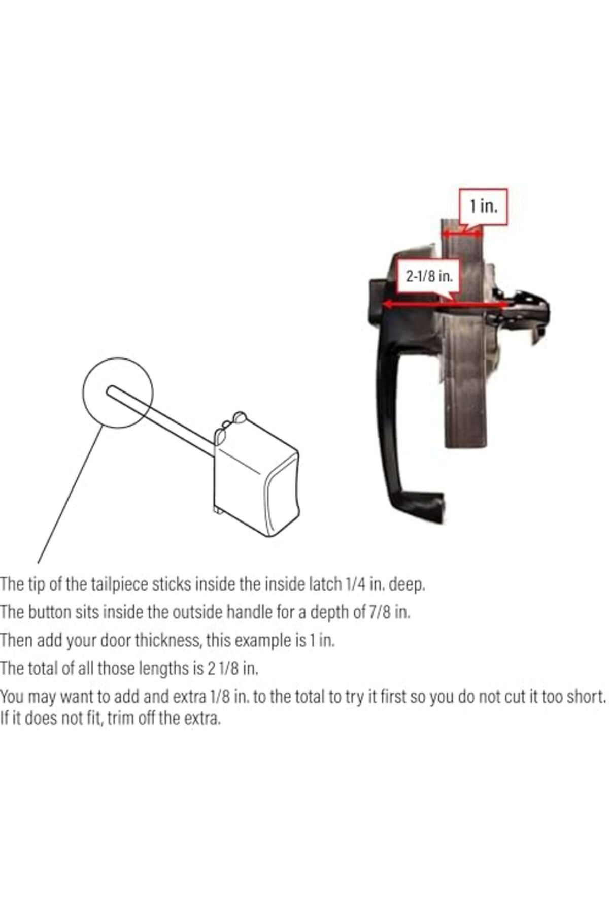 LuxShoping K 5082 Siyah Düğme Mandalı 1-1/2 inç Delik Merkezi (1 