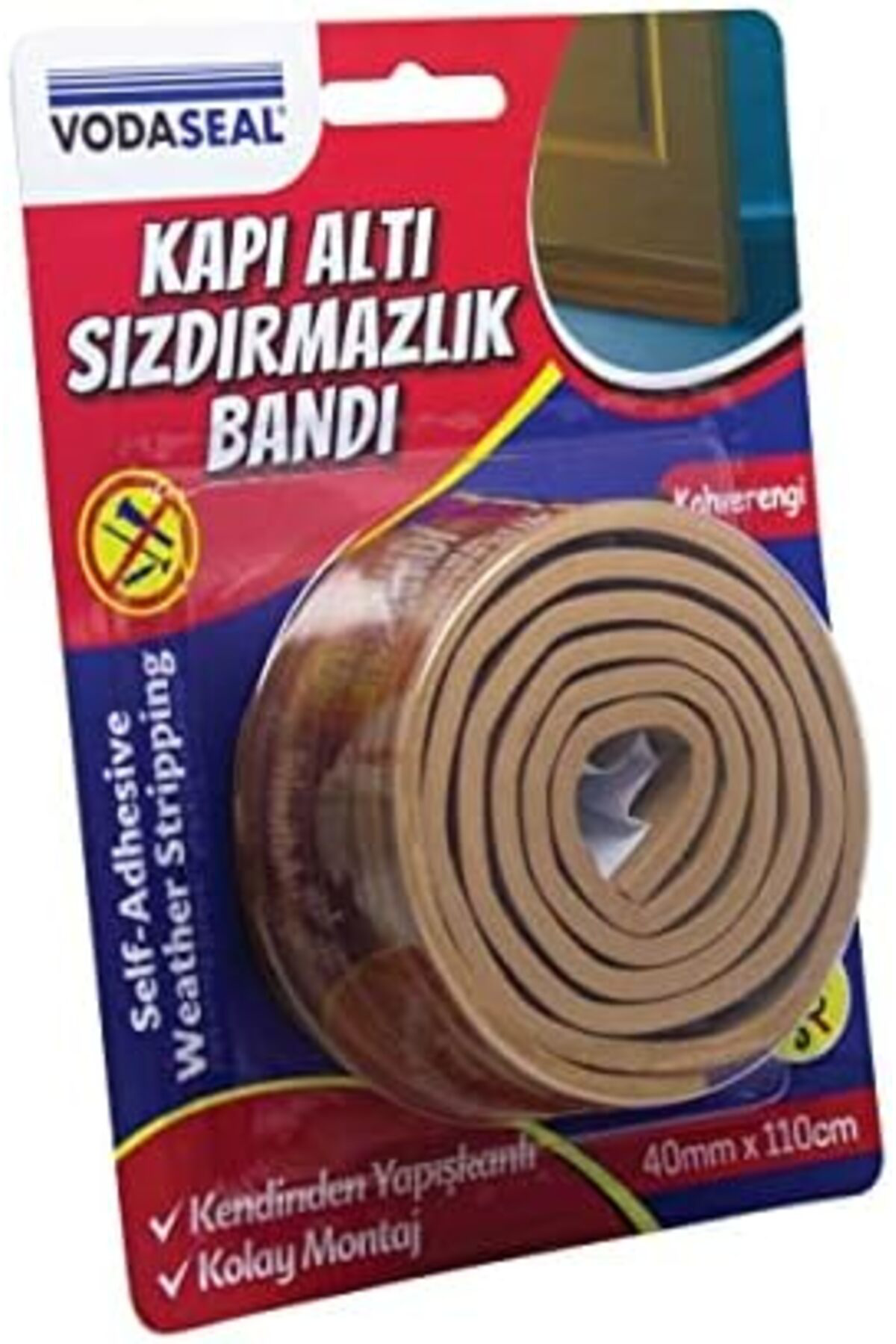 LuxShoping Kapı Altı Sızdırmaz Bant, Kahverengi, 40mmx110cm 11421