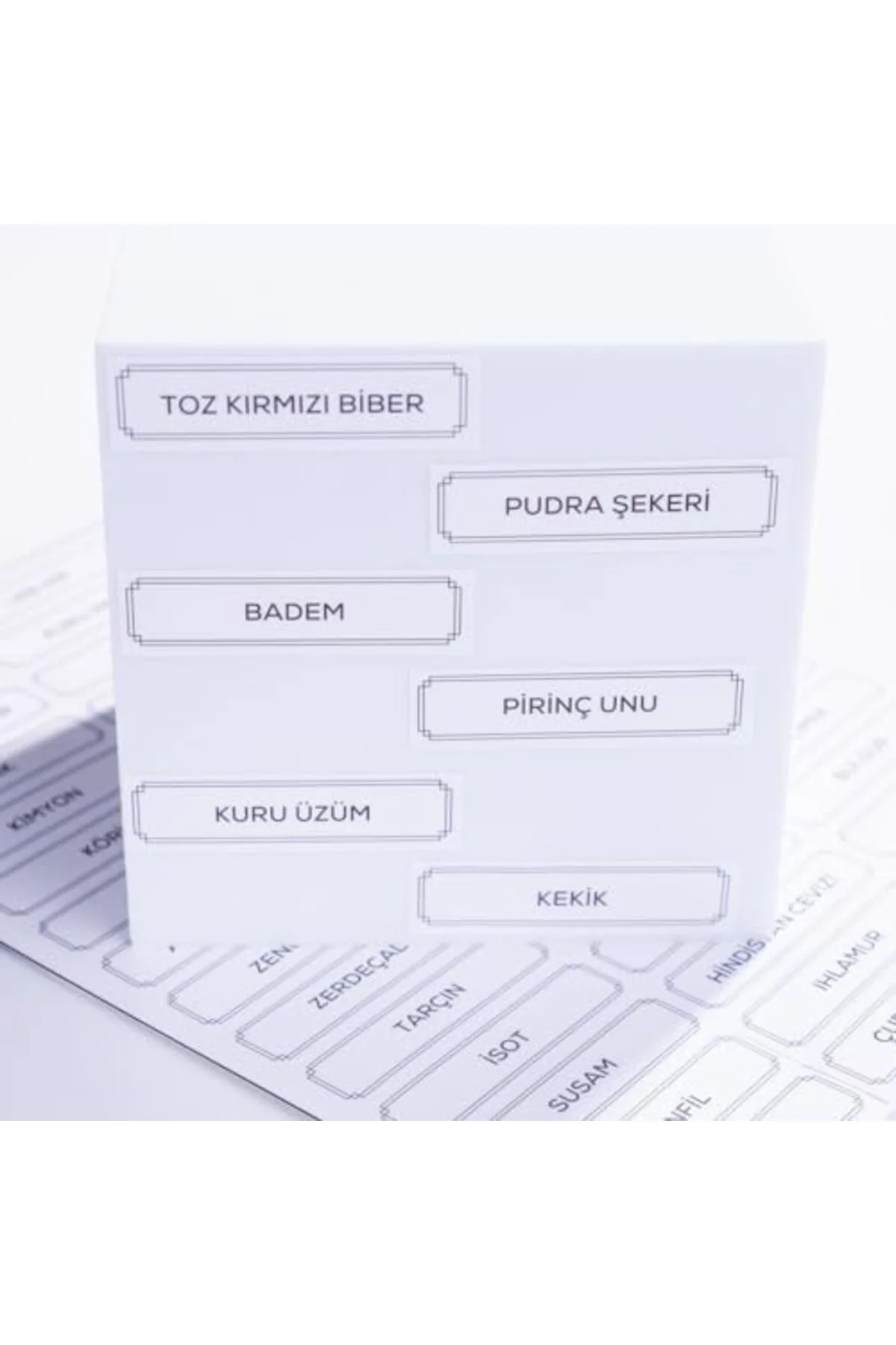 LuxShoping Karışık baharat, bakliyat, kuruyemiş sticker seti, 900