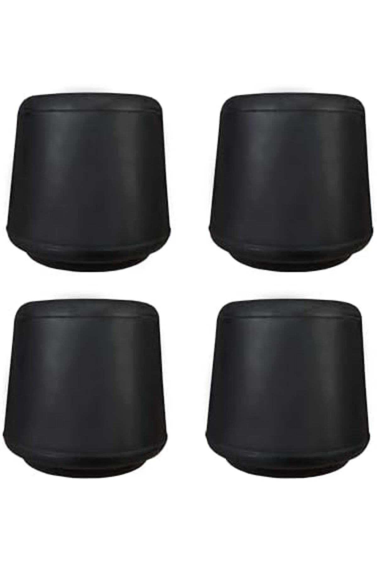 LuxShoping Kauçuk Bacak Ucu (4 Adet), 2,5 cm, Siyah 1142128