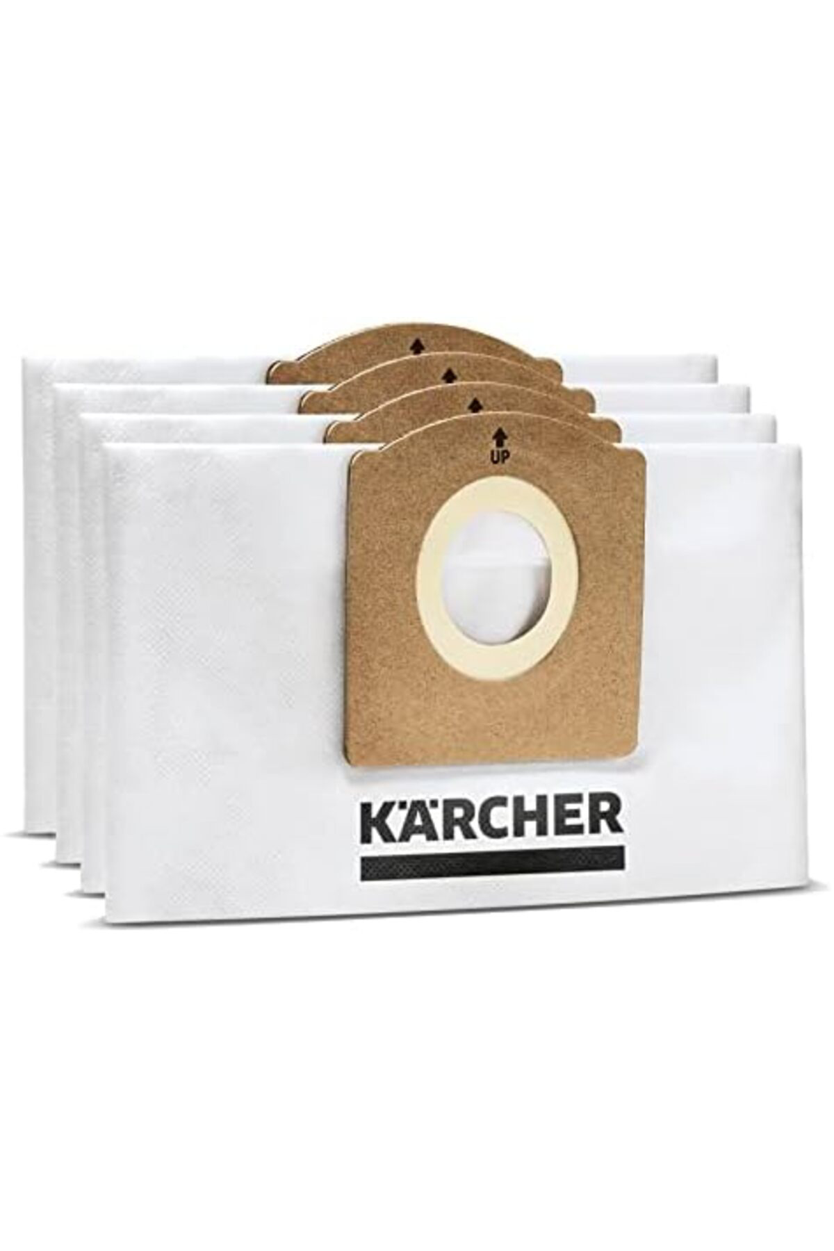 LuxShoping Keçe Filtre Torbası 4 Adet WD 1 Kompakt Batarya, Beyaz