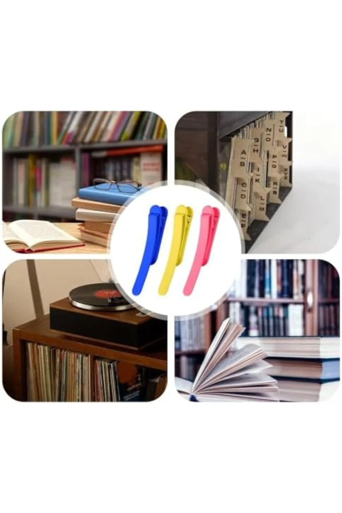 LuxShoping Kitap Okuma Ayracı Silikon, Sarı, 1 Adet, 1142128