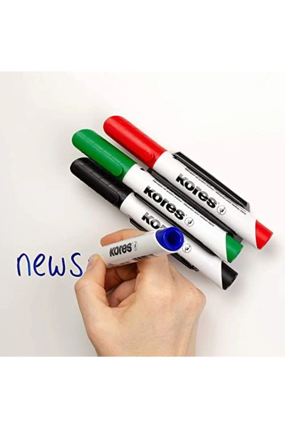 LuxShoping kolay kuruyan tahta Marker Set ile yuvarlak uçlu, 3 mm
