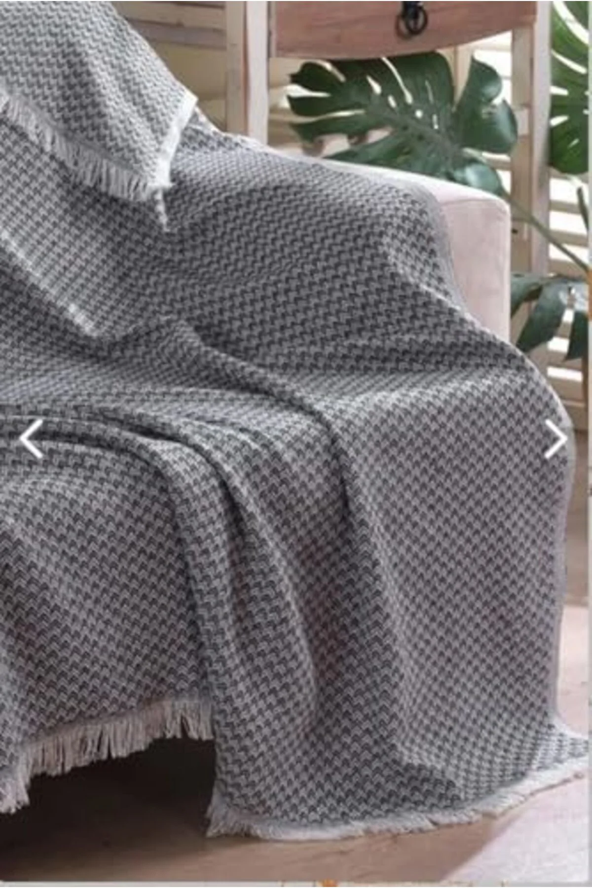 LuxShoping Koltuk Örtüsü Natural Pamuklu Koltuk Şalı Çekyat Örtüs