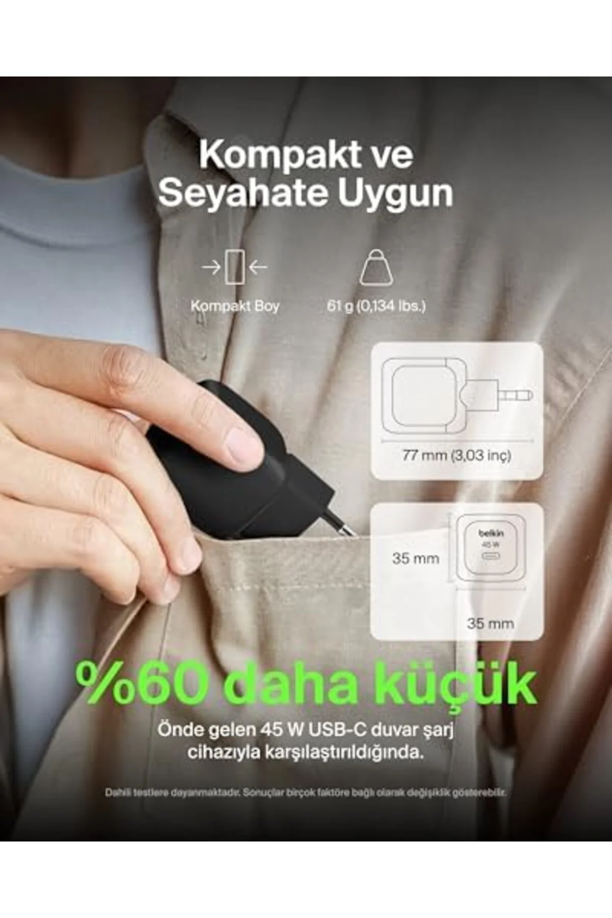 LuxShoping Kompakt Duvar Şarj Cihazı 45 W, 16, 16 Plus, 16 Pro, 1 LuxShoping Kompakt Duvar Şarj Cihazı 45 W, 16, 16 Plus, 16 Pro, 1