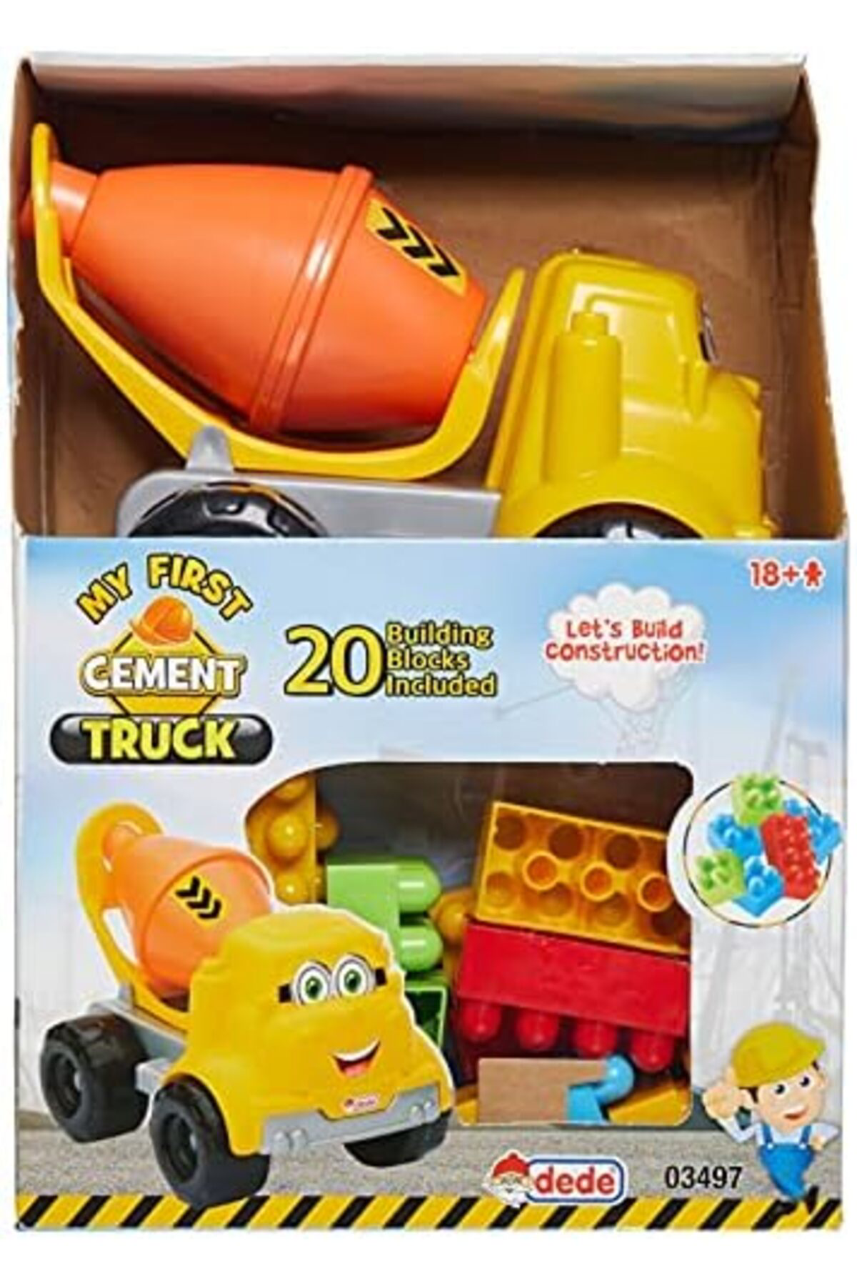 LuxShoping Küçük Çimento Kamyonu Bloklu (20 Parça) 1142128