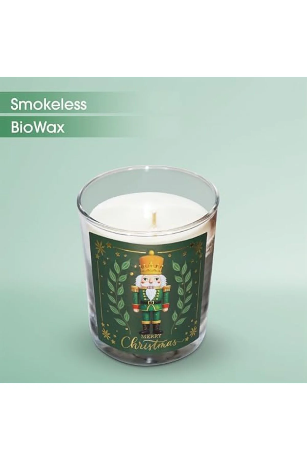 LuxShoping – Kurşun Asker (Nutcracker) Tasarımlı Mum, Yeşil Renk 