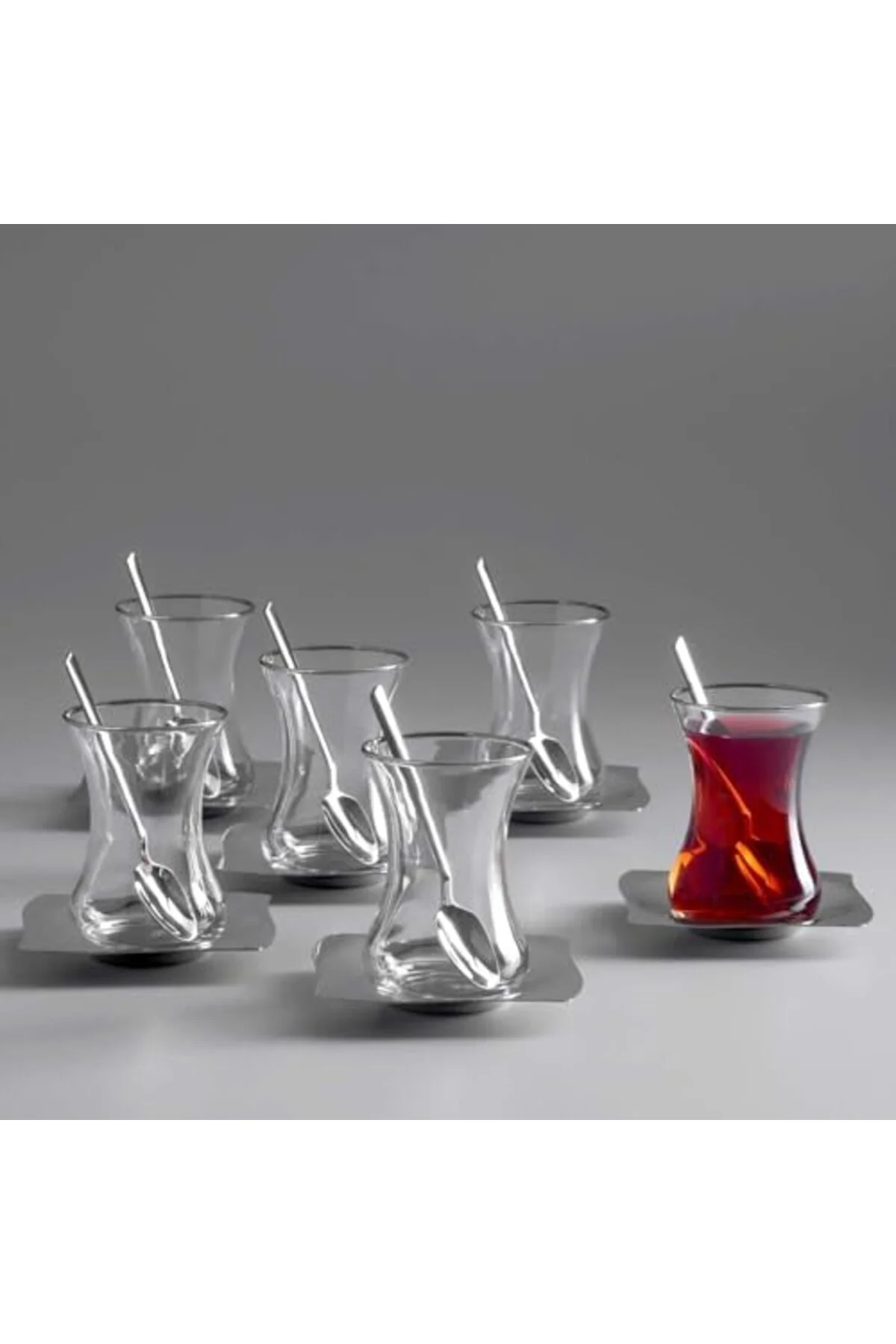 LuxShoping Kybele 18 Parça Çelik Çay Seti 1142128