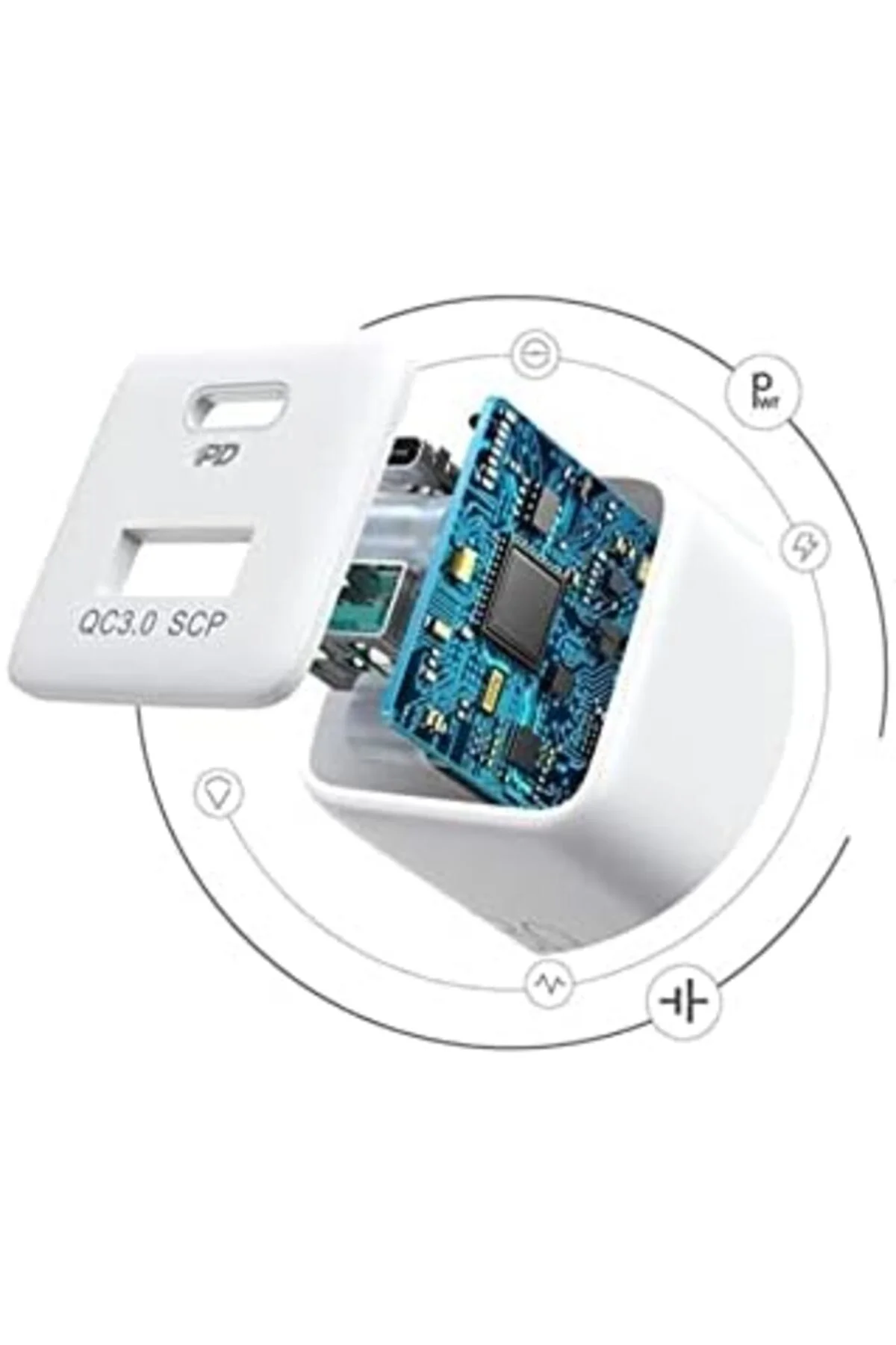 LuxShoping L-QP303 30W 2 Port PD Şarj Adaptörü Seyahat Sarj Cihaz LuxShoping L-QP303 30W 2 Port PD Şarj Adaptörü Seyahat Sarj Cihaz