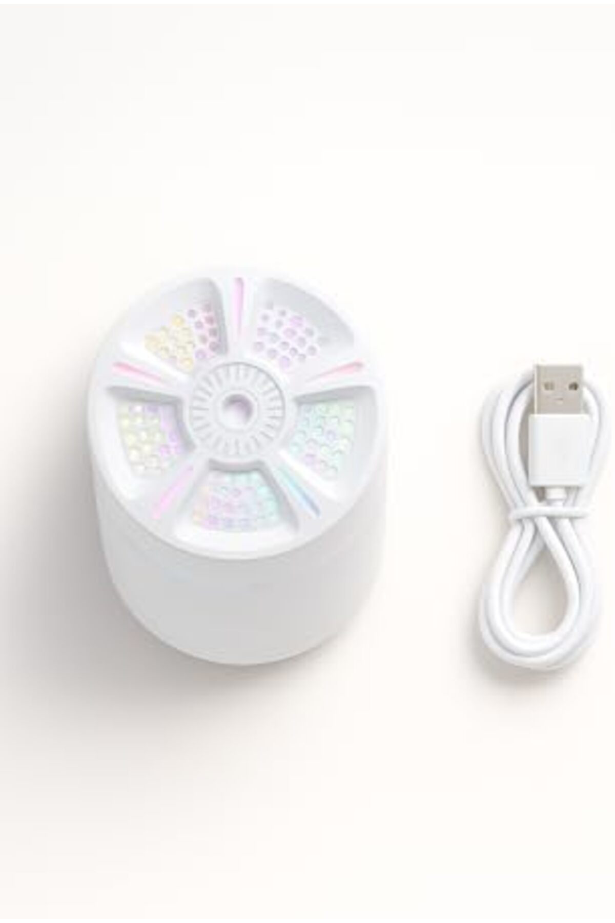 LuxShoping LED Işıklı Mini Aroma Difüzör Beyaz USB Hava Nemlendir