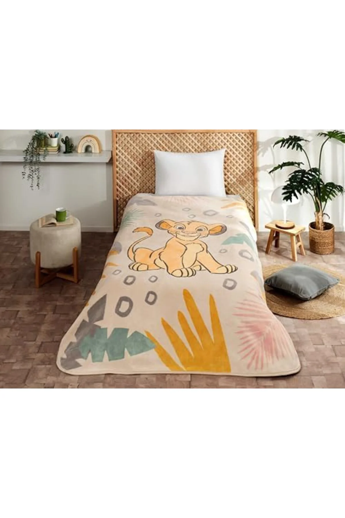 LuxShoping Lion Çizgi Film Karakteri Pamuk-Polyester Karışım Batt