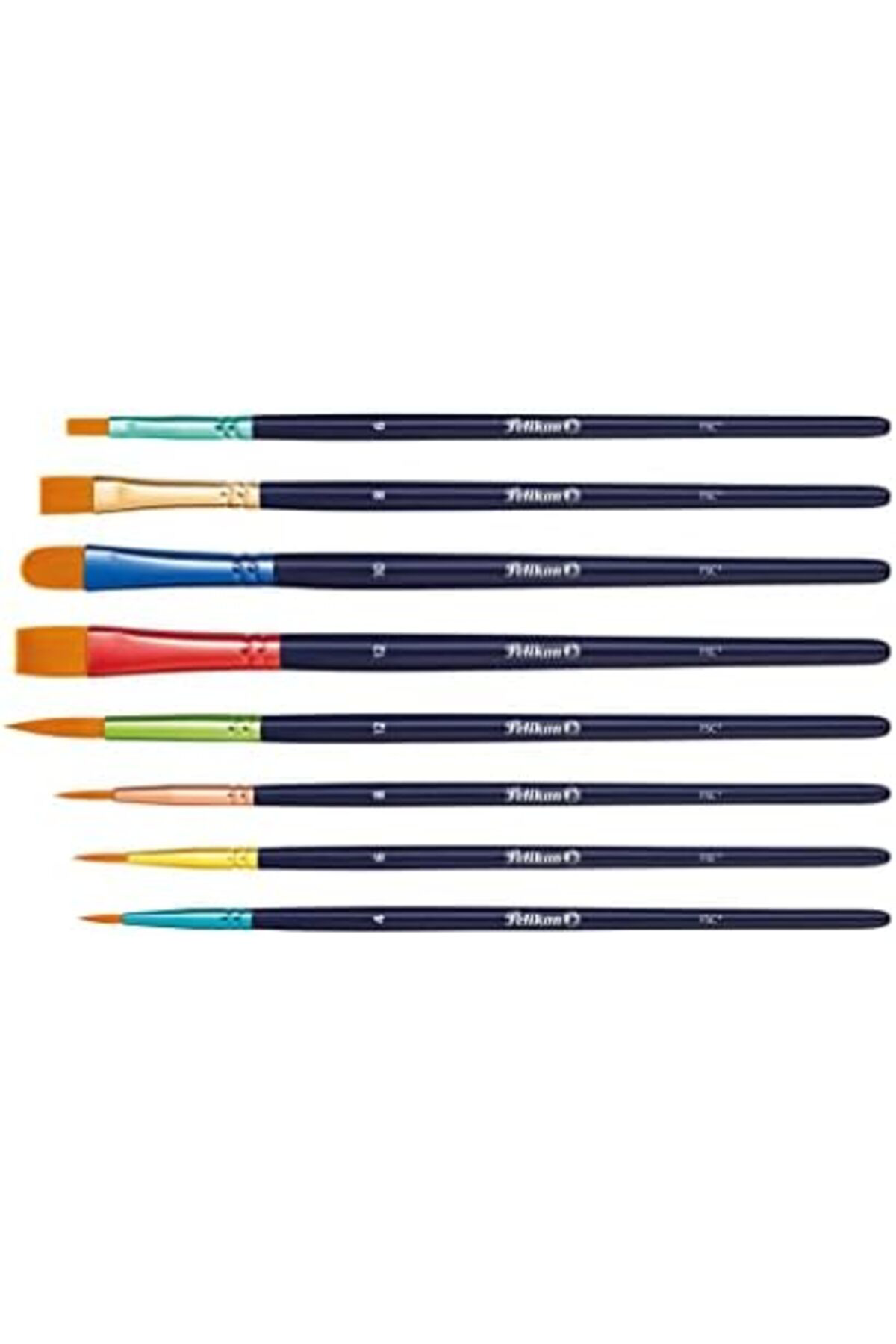 LuxShoping Lot de 8 pinceaux synthétiques de qualité supérieure 1