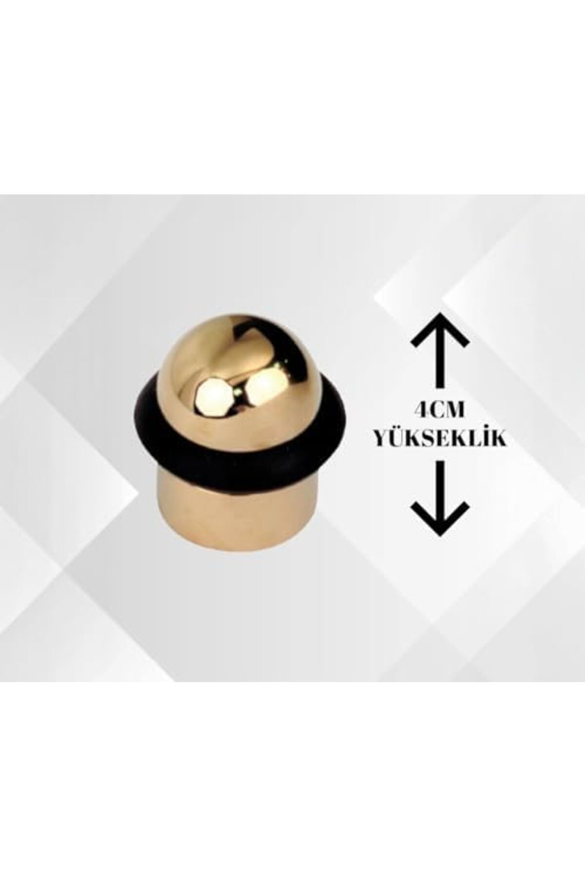 LuxShoping Lüks Kapı Stoperi, Renk, 4cm Yükseklik, Kauçuk Tamponl