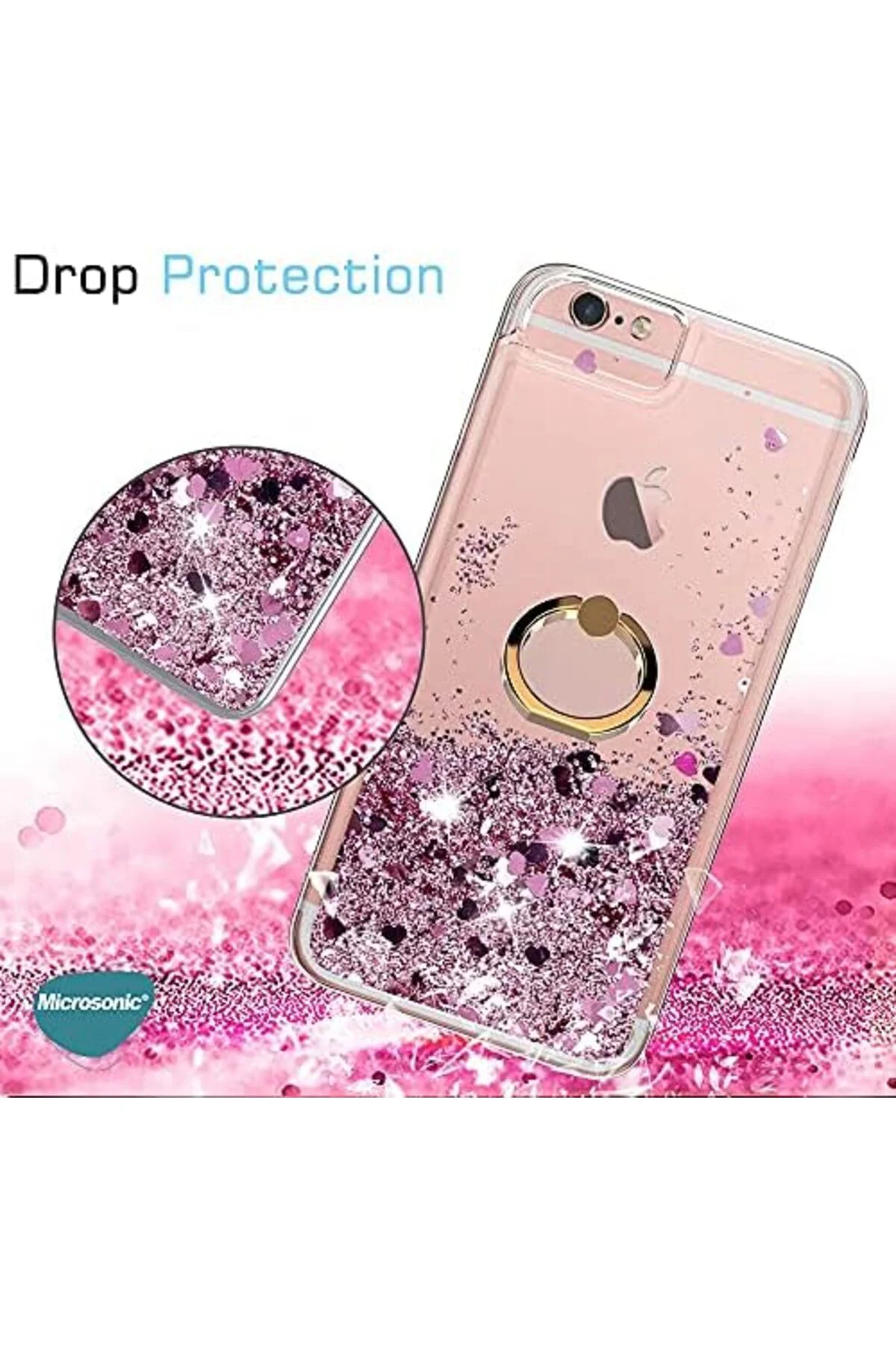 LuxShoping M3 Pro için Kılıf Glitter Holder Pembe [ M3 Pro ile Uy