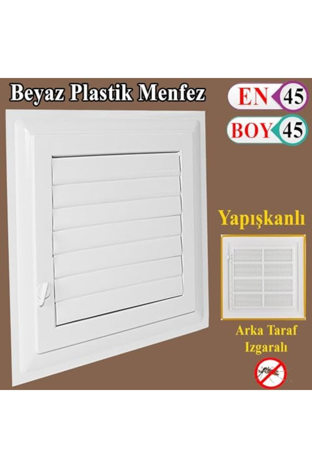 LuxShoping Made 45 x 45 cm Banyo Wc Havalandırma Menfezi Panjur 1