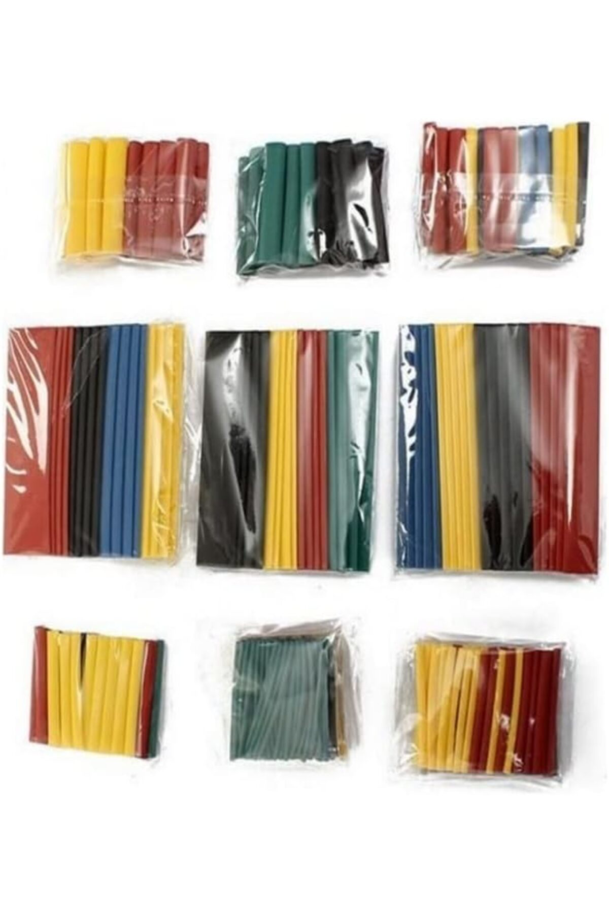 LuxShoping Makaron Set Isı ile Daralan Kablo Seti 530 Adet 8 Boy