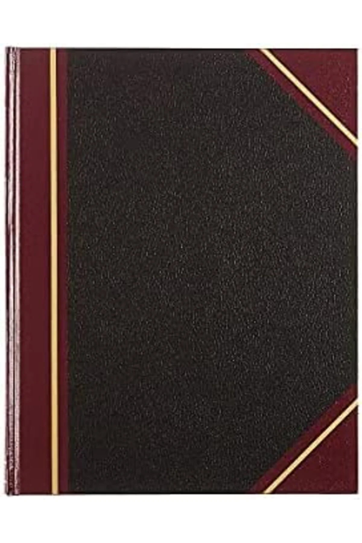 LuxShoping Marka Texhide Serisi Kayıt Defteri, 26,4 x 21,4 cm Siy