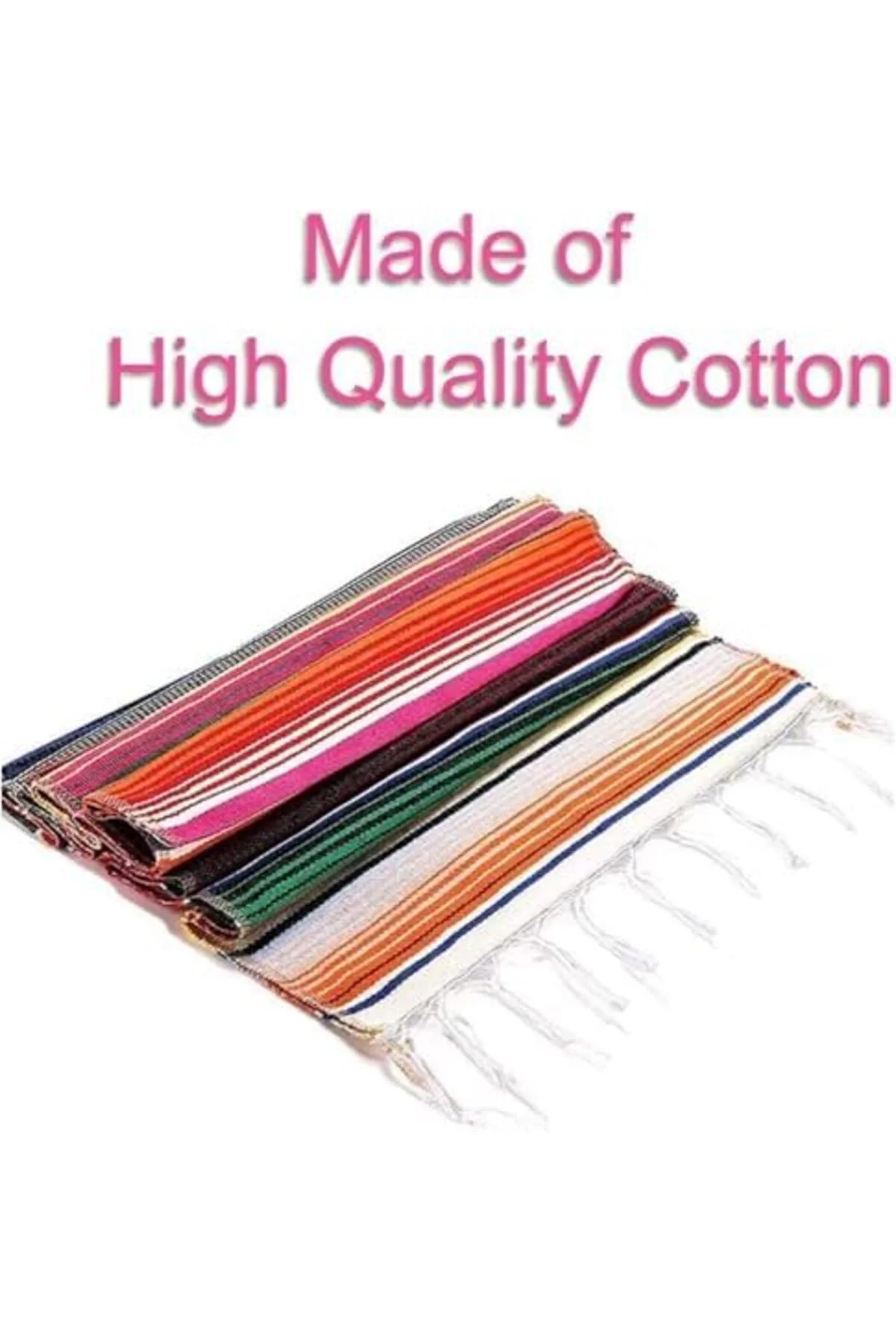 LuxShoping Masa Örtüsü, Premium Kalite 35x215 cm El Yapımı Pamuk 