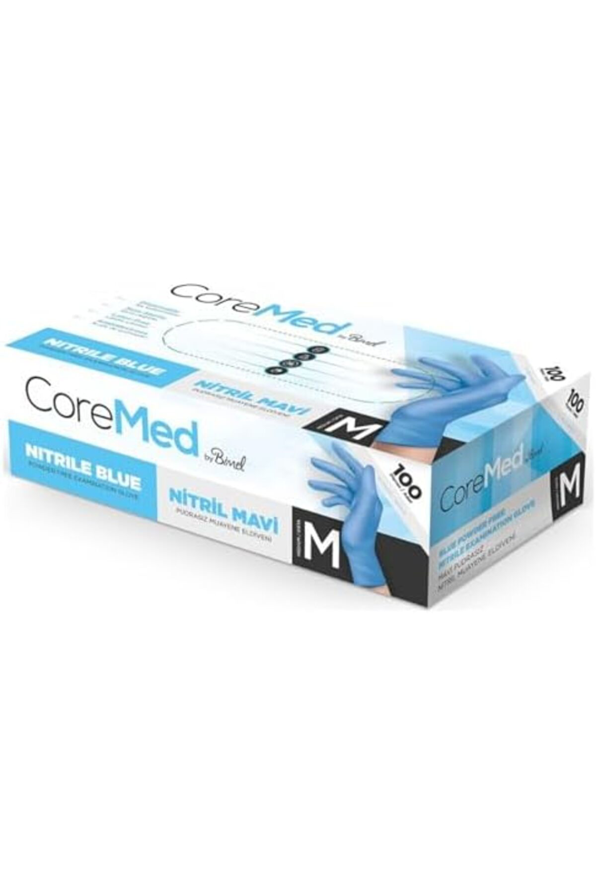 LuxShoping Mavi Nitril Eldiven - Tek Kullanımlık, Pudrasız, Çok A