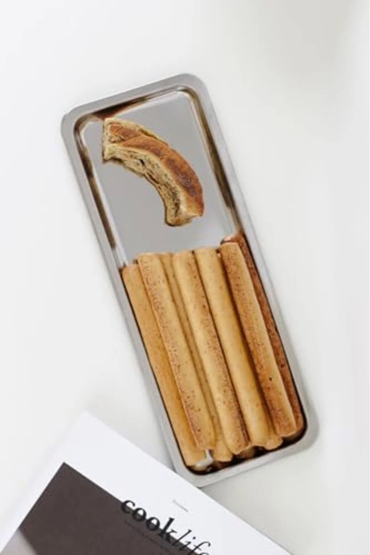 LuxShoping & Metal Baton Dikdörtgen 33 Cm Sunum Tabağı 1142128