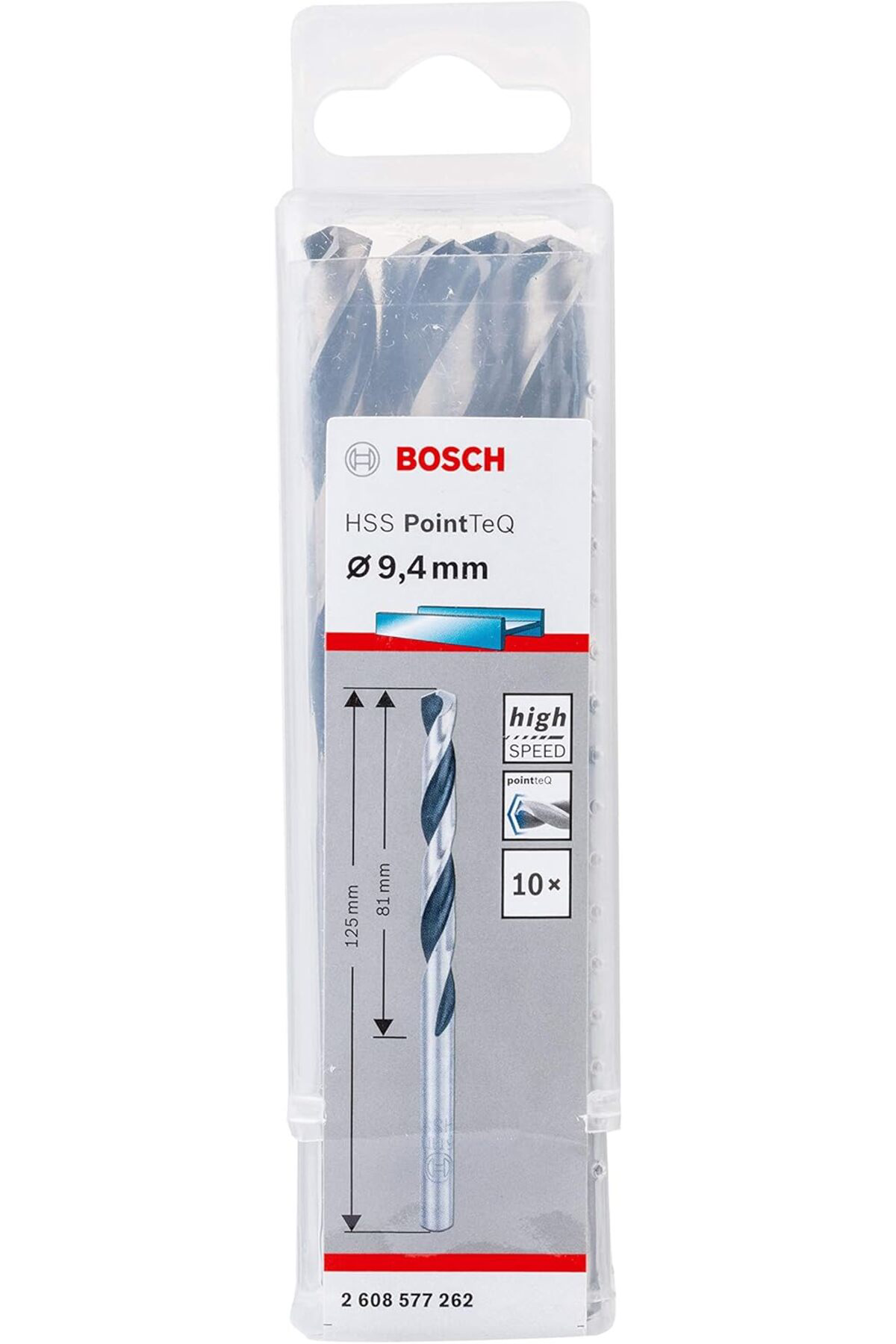 LuxShoping METAL MATKAP UÇ HSS-POİNTTEC 9,4 MM 10 LU PAKET 114212