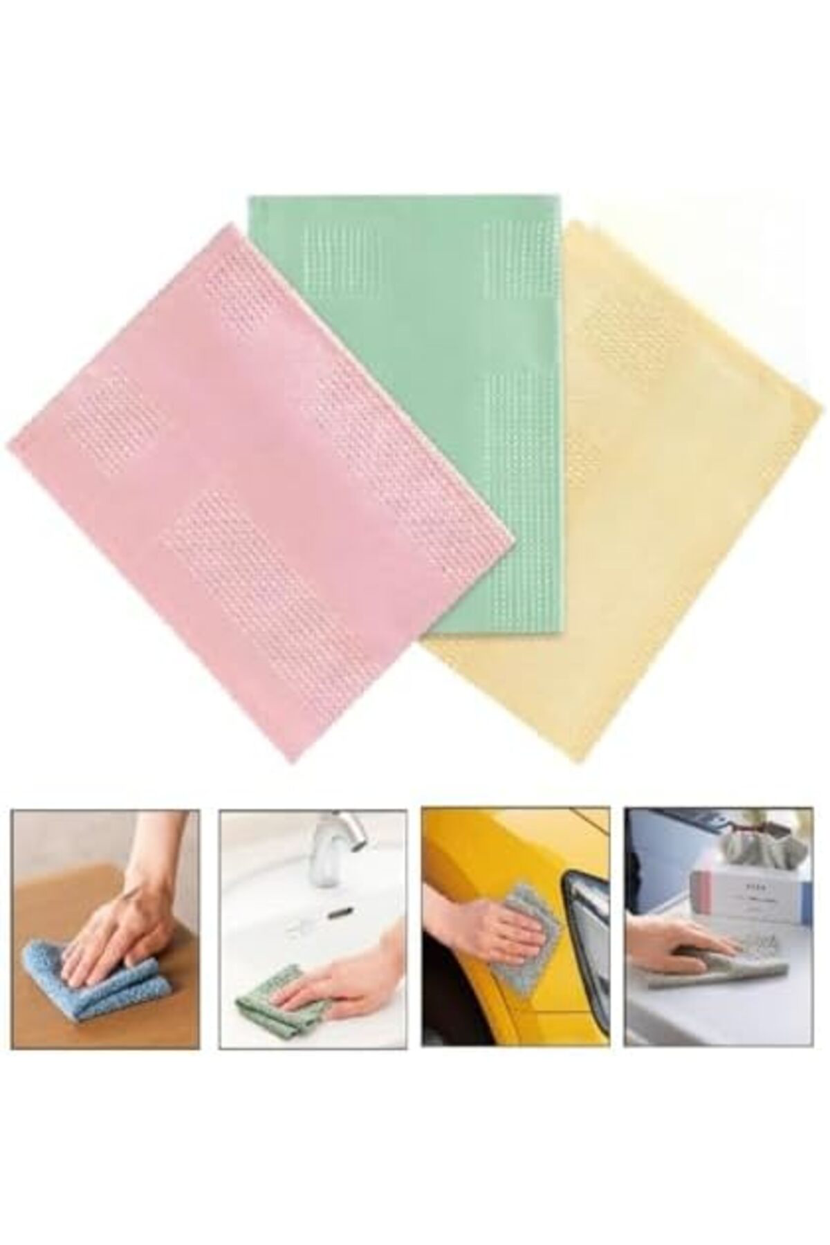 LuxShoping Mikrofiber Temizlik Bezi – 40x58 cm, Yüksek Emici, İz 
