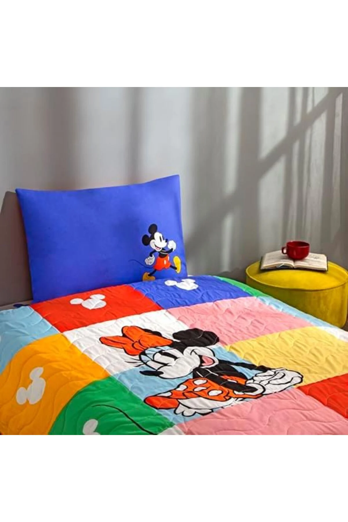 LuxShoping Minnie & Standart Pamuk Nevresim Takımı, Çok Renkli, T