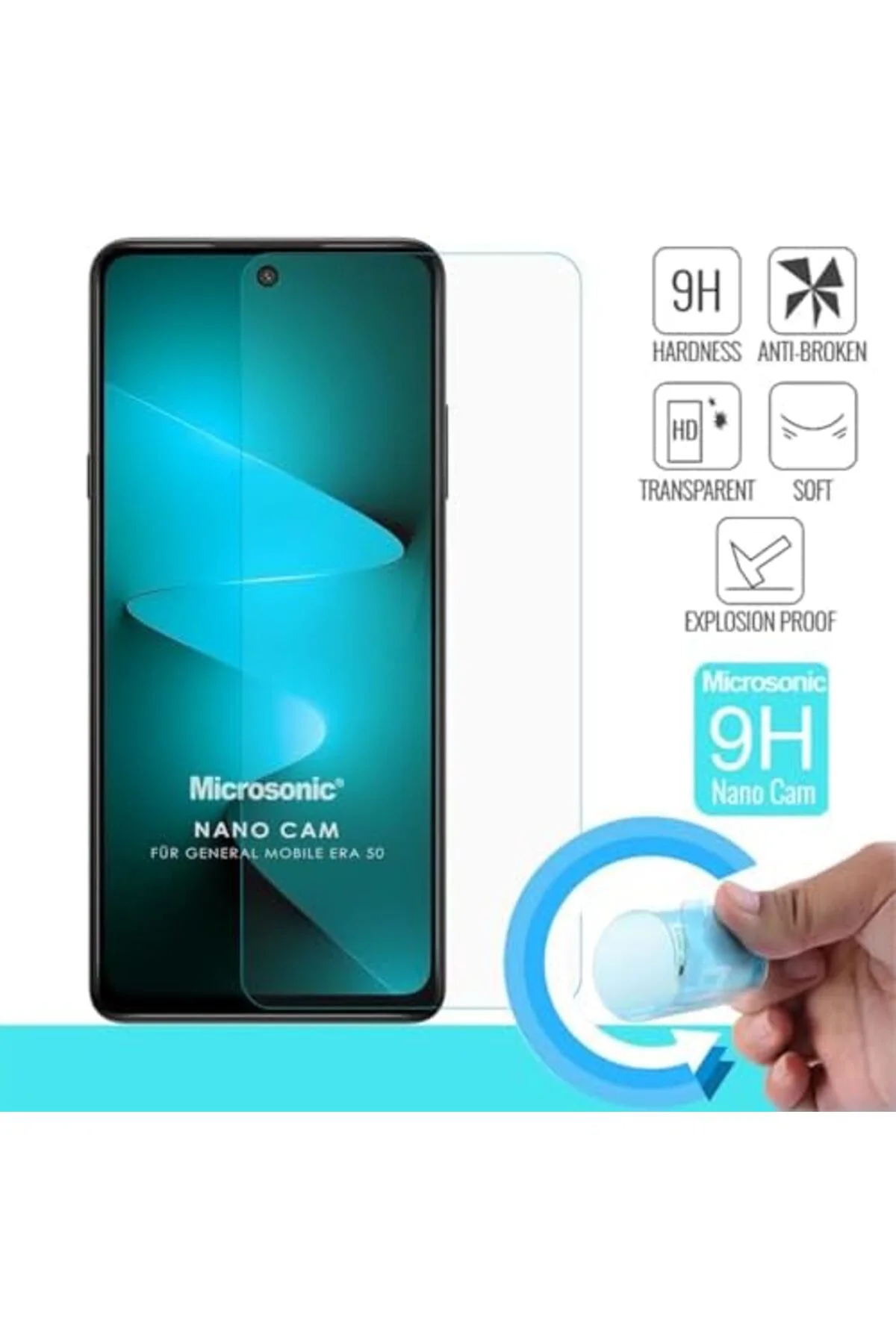 LuxShoping Mobile Era 50 Glass Cam Ekran Koruyucu [Era 50 ile Uyu LuxShoping Mobile Era 50 Glass Cam Ekran Koruyucu [Era 50 ile Uyu
