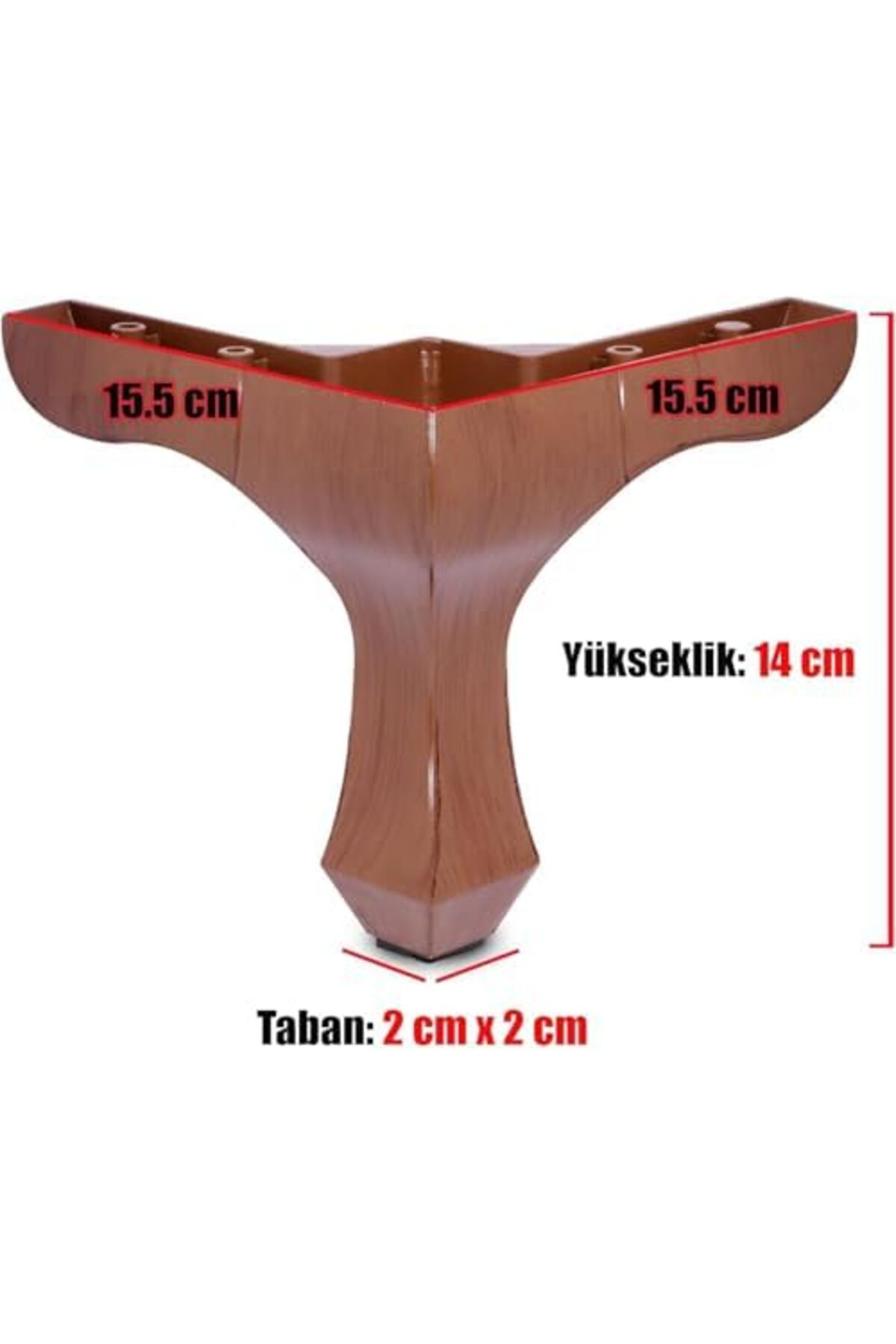 LuxShoping Mobilya Kanepe Koltuk Çekyat Yükseltme Ayağı Plastik, 