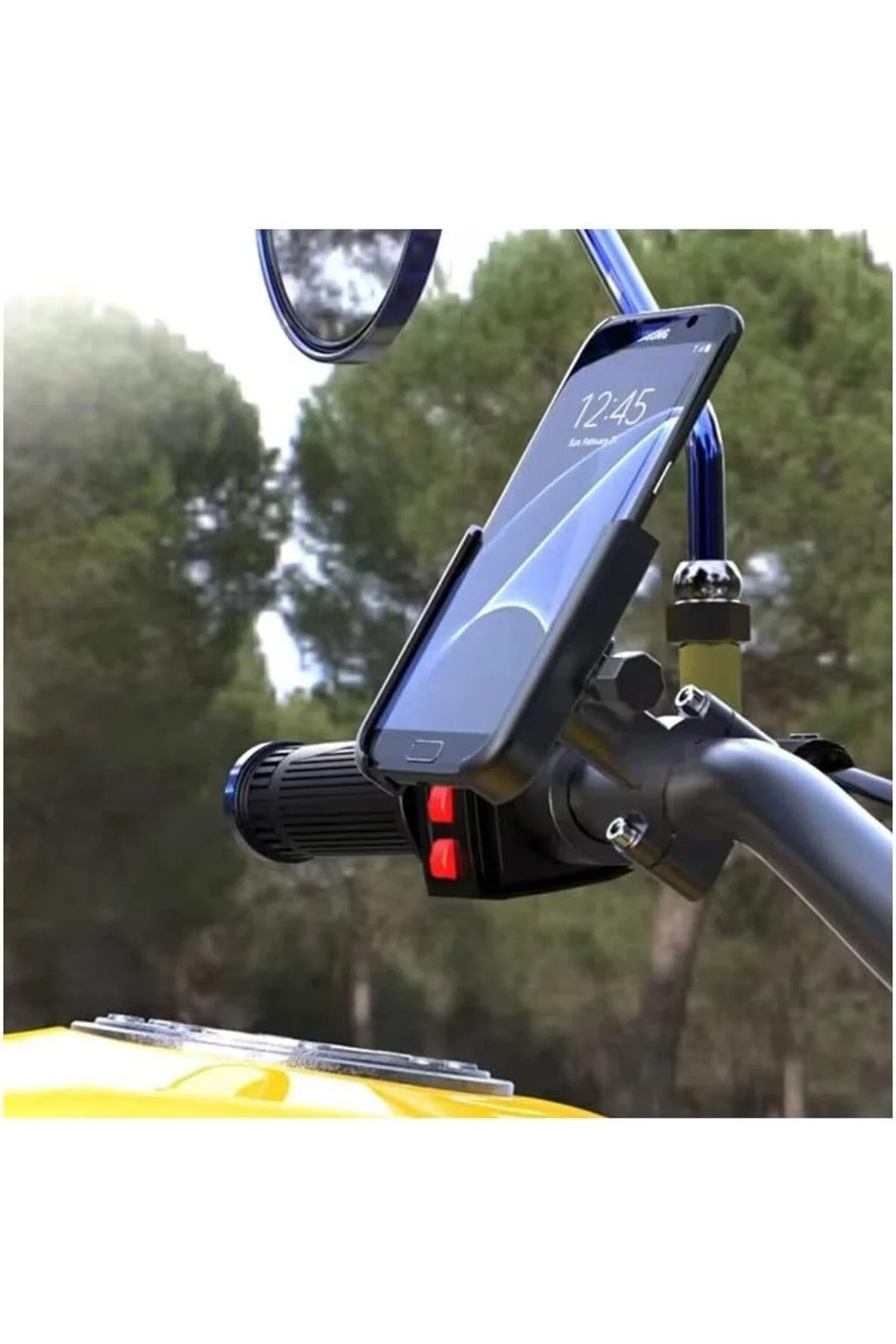 LuxShoping Motor Motosiklet ve Bisiklet Telefon Gidon Tutucu Tama LuxShoping Motor Motosiklet ve Bisiklet Telefon Gidon Tutucu Tama