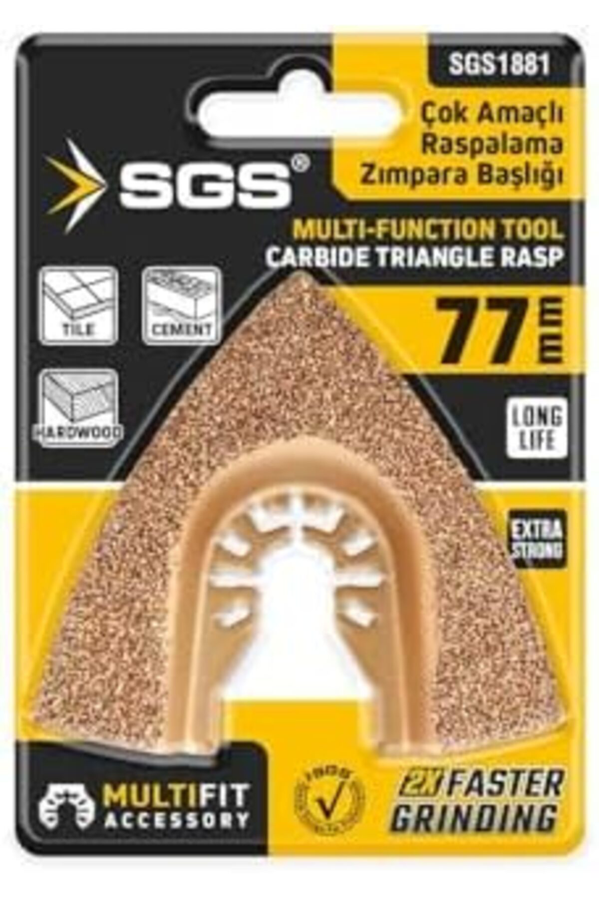 LuxShoping Multi- Kesici ve Raspalama Zımpara Başlığı, 77mm, Mode