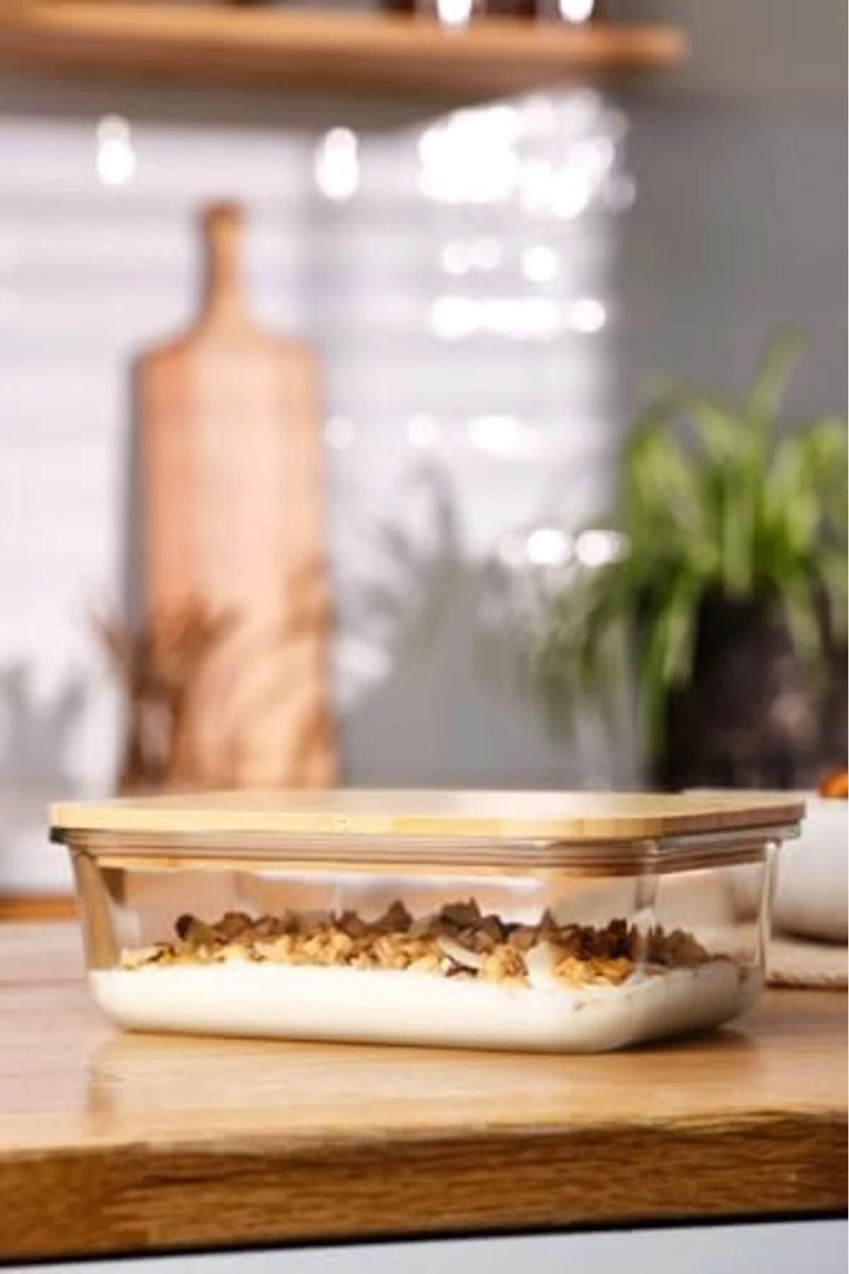 LuxShoping Naturel 1050 ml Borosilikat Saklama Kabı 1142128